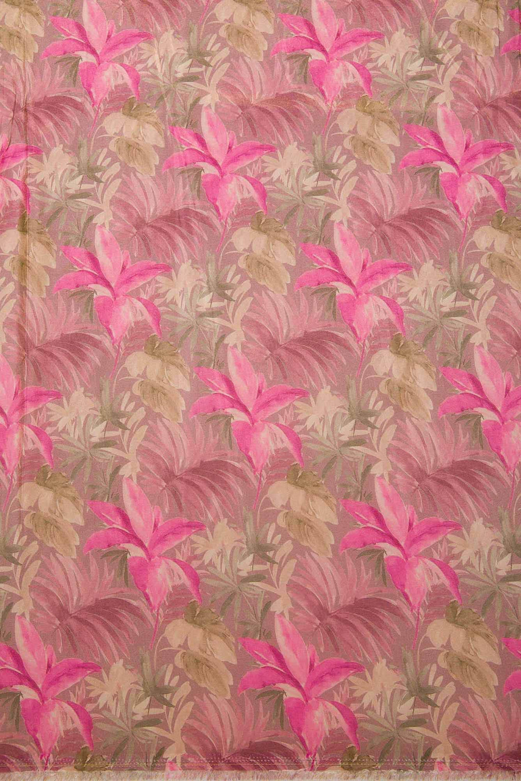 Pink Blended Georgette Dress Material