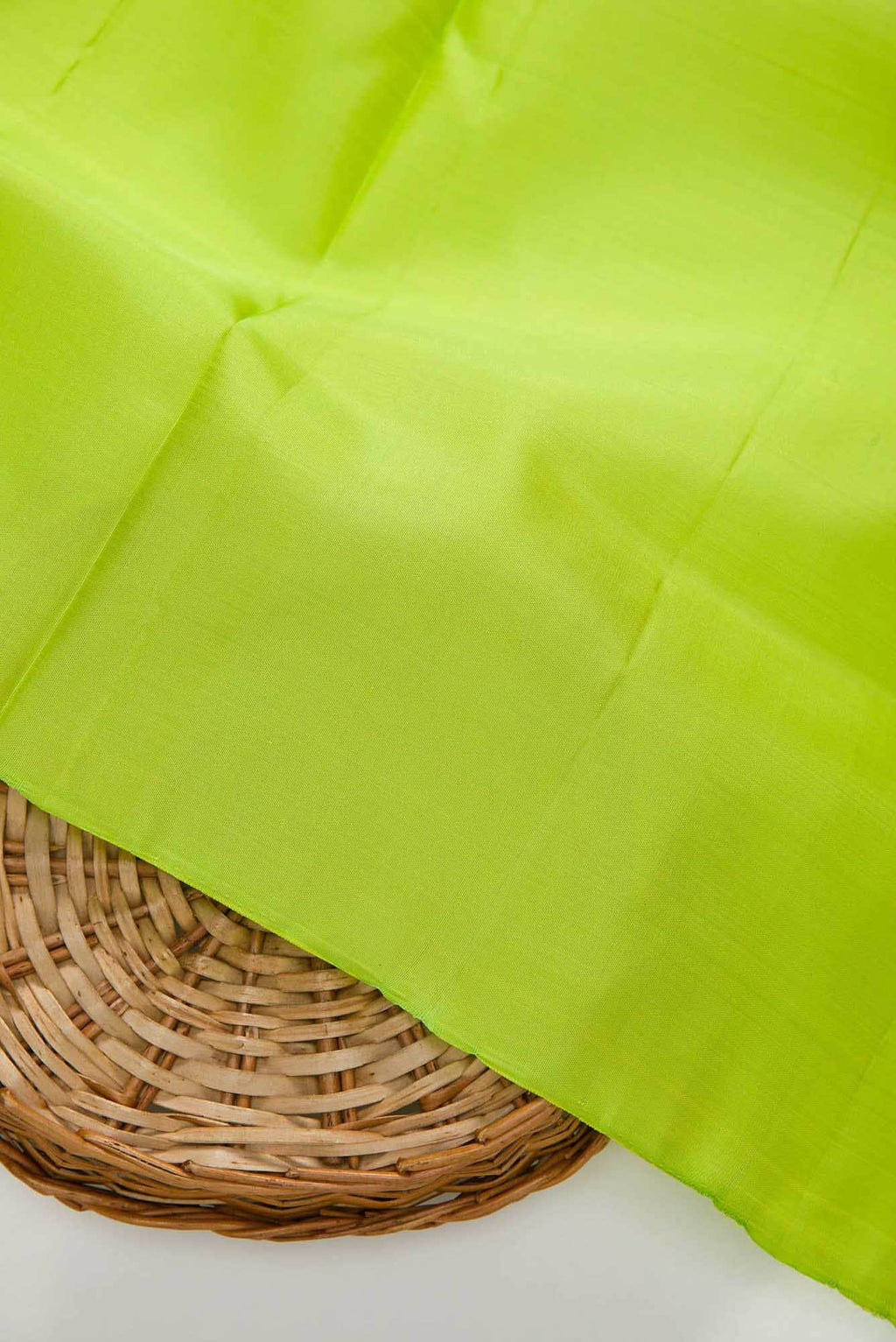 Parrot Green Kanchipuram Silk Dress Material