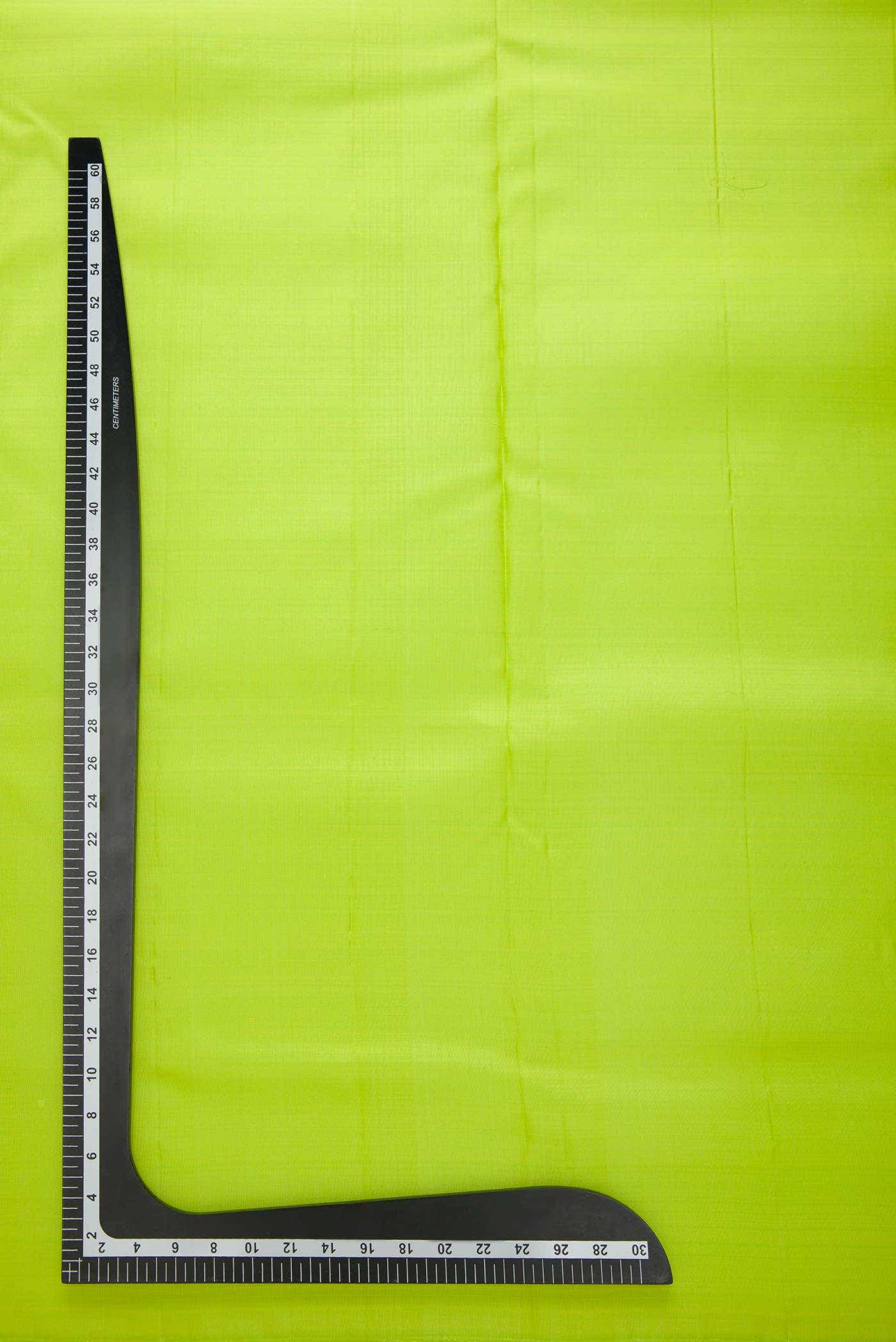 Parrot Green Kanchipuram Silk Dress Material