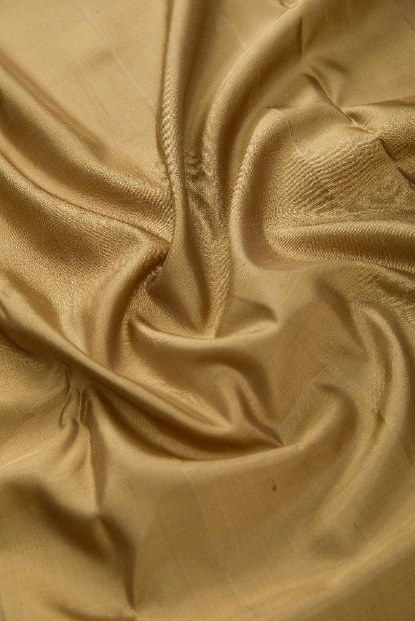 Mehandi Green Kanchipuram Silk Dress Material