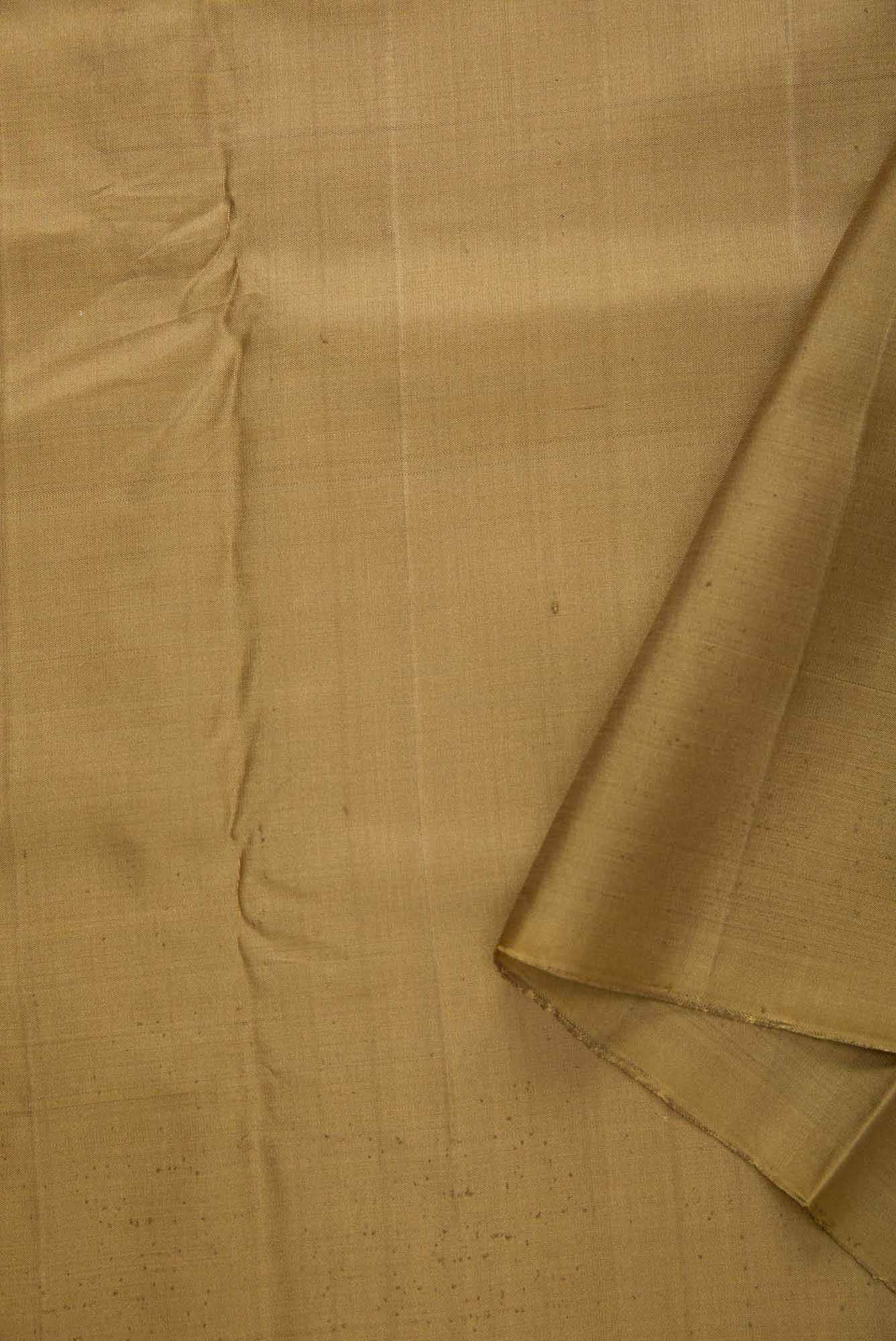 Mehandi Green Kanchipuram Silk Dress Material