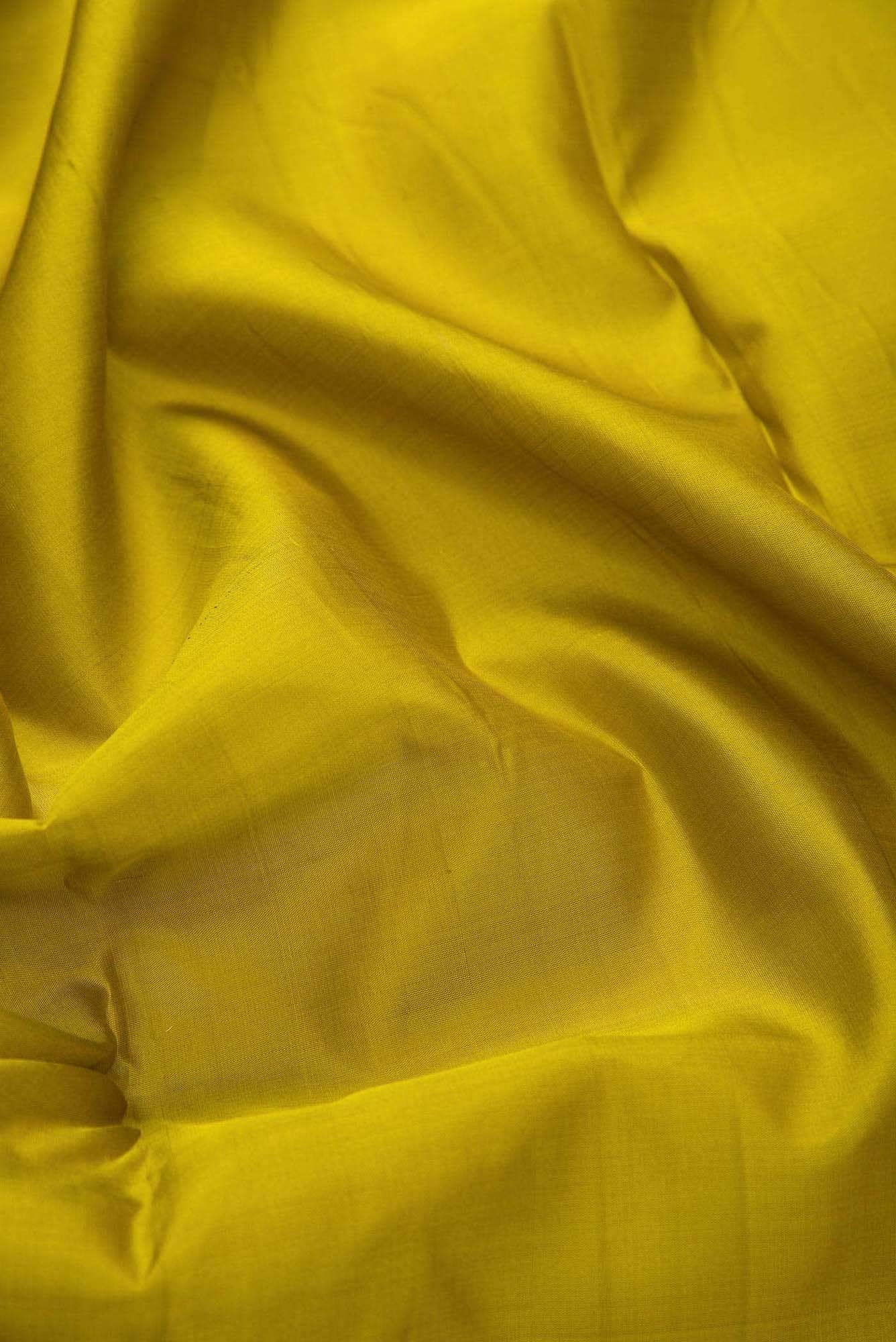 Mehandi Green Kanchipuram Silk Dress Material