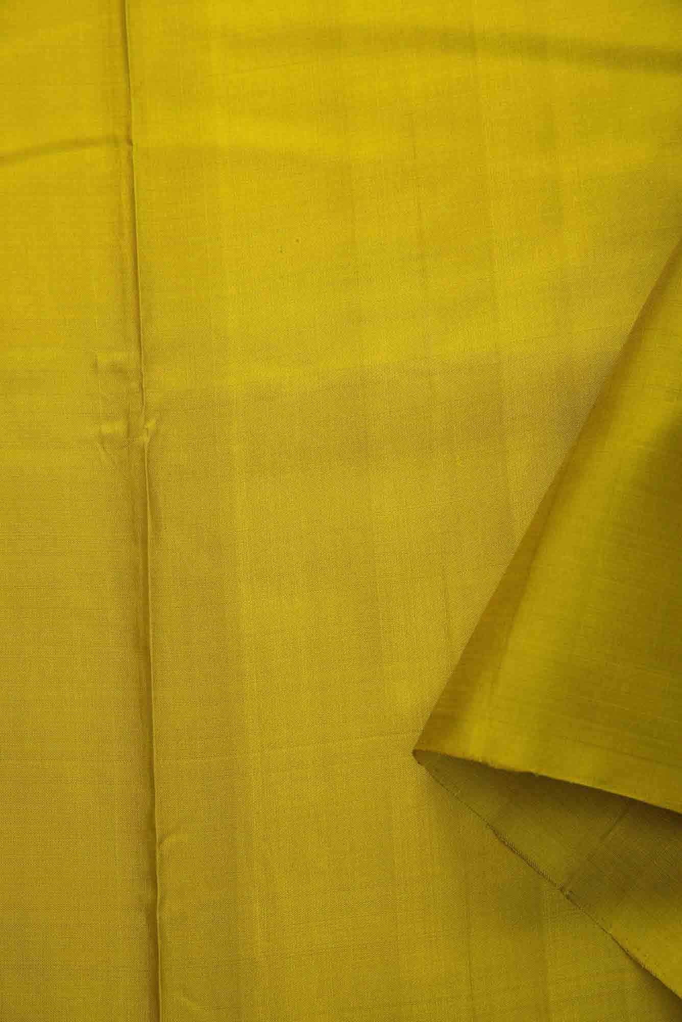 Mehandi Green Kanchipuram Silk Dress Material