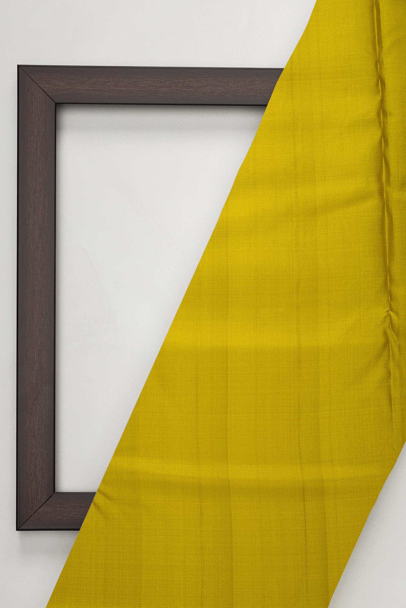 Mehandi Green Kanchipuram Silk Dress Material