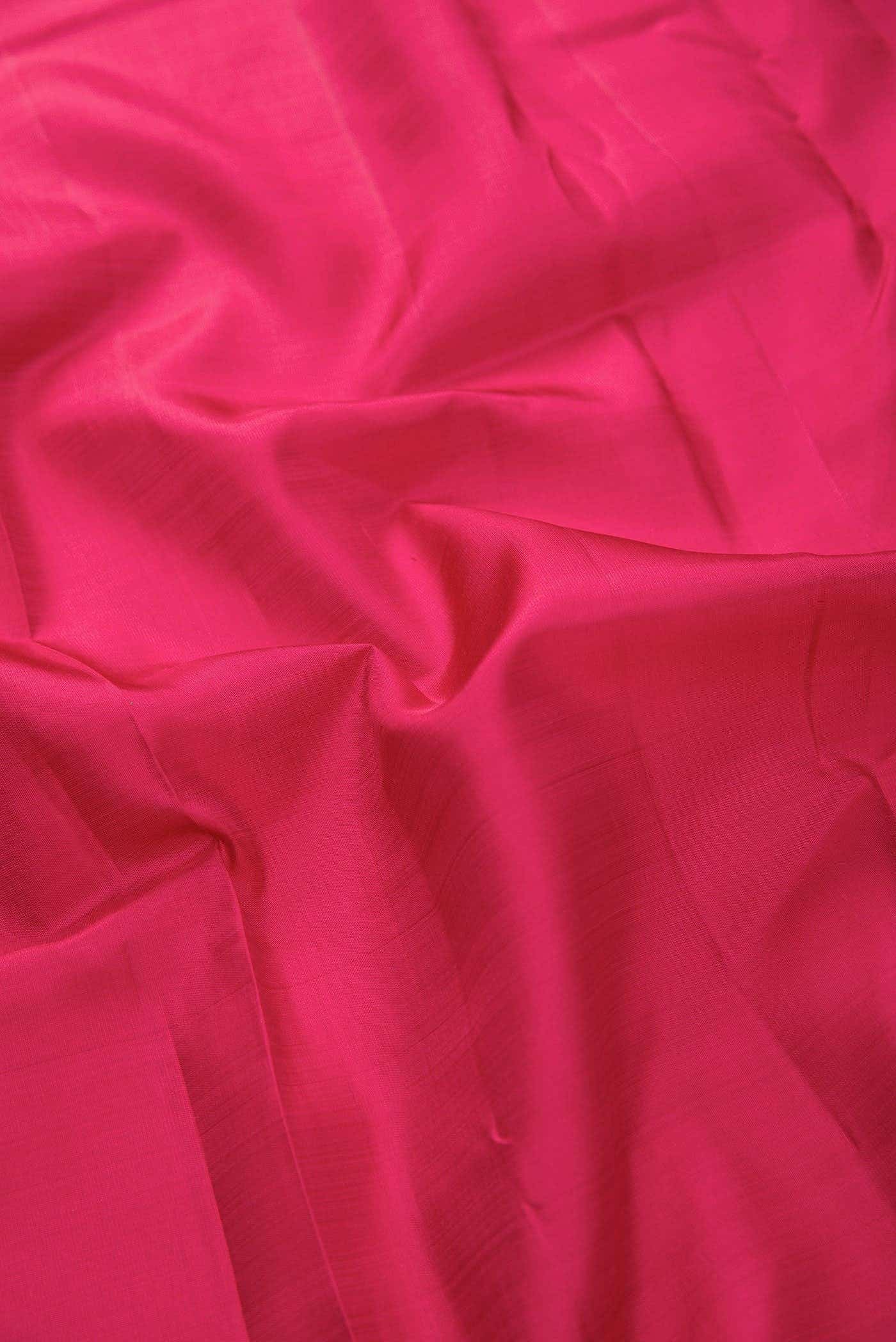 Dark Pink Kanchipuram Silk Dress Material