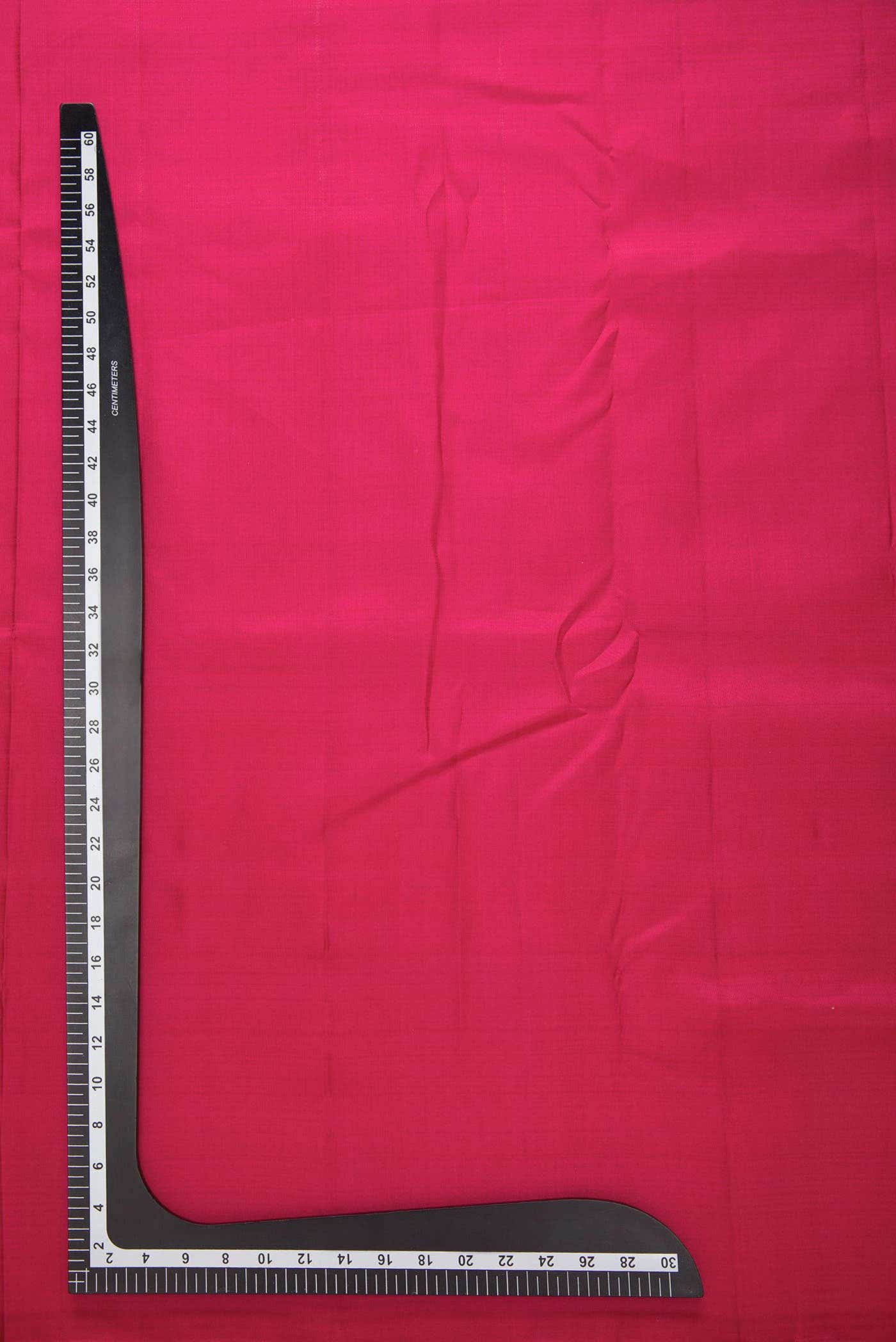Dark Pink Kanchipuram Silk Dress Material