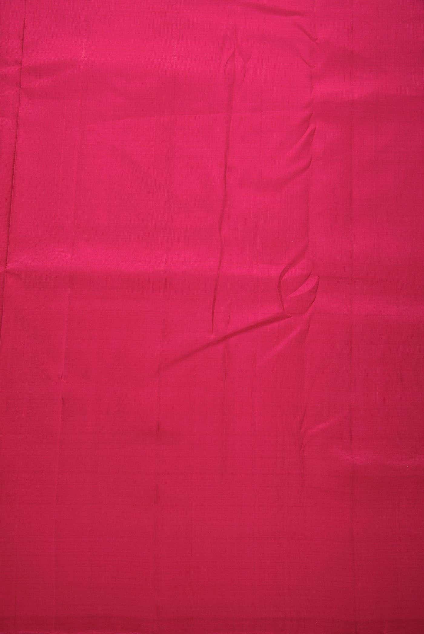 Dark Pink Kanchipuram Silk Dress Material