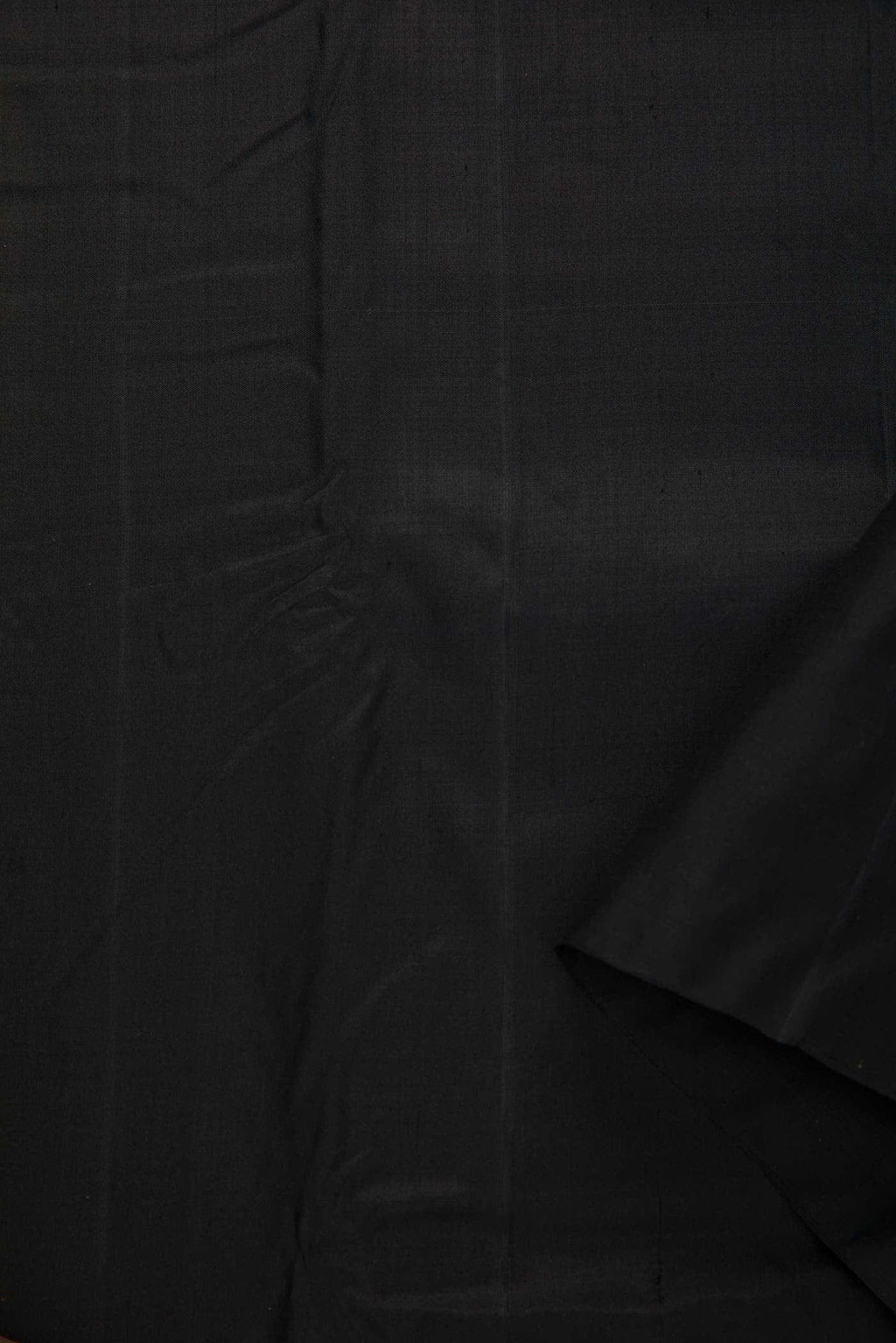 Black Kanchipuram Silk Dress Material