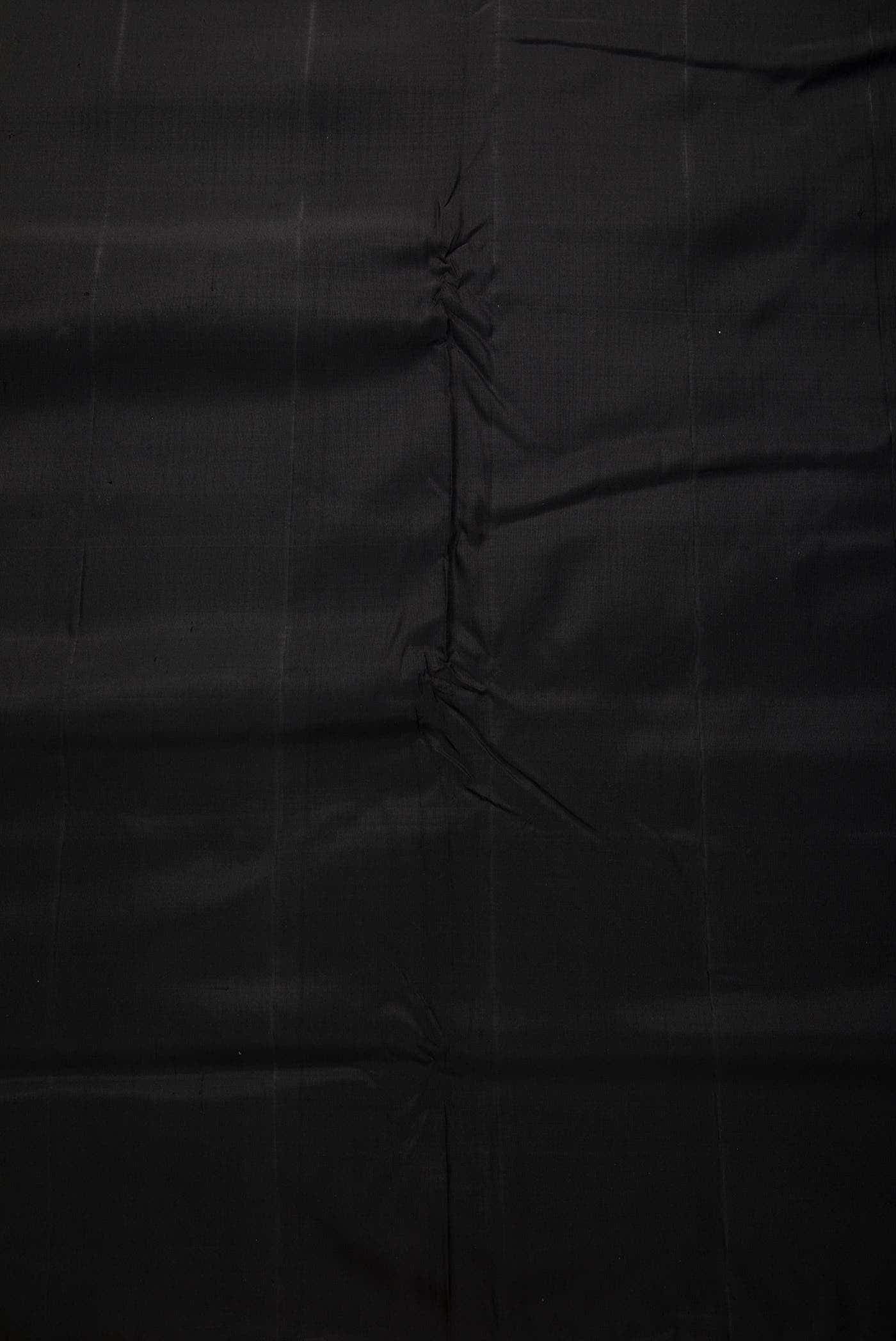Black Kanchipuram Silk Dress Material