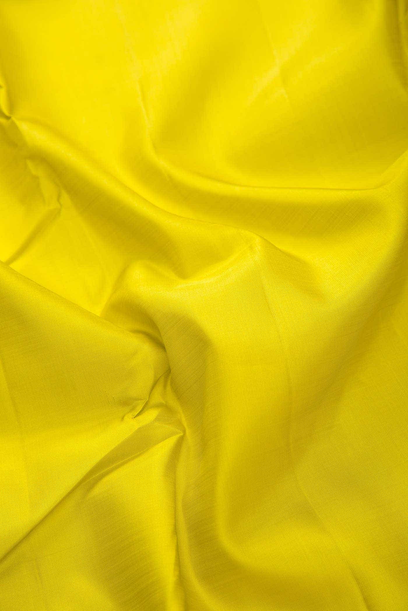 Parrot Green Kanchipuram Silk Dress Material