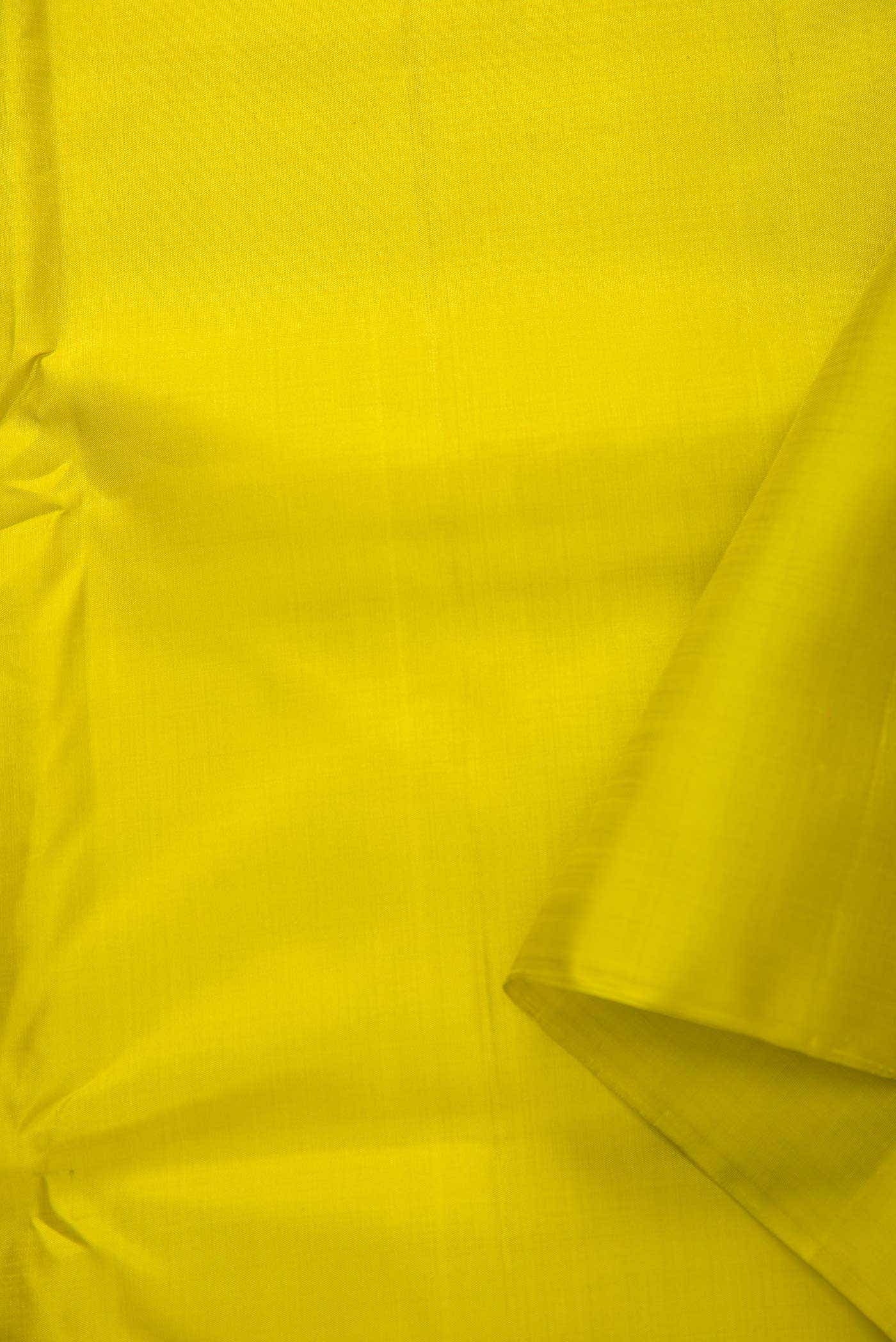 Parrot Green Kanchipuram Silk Dress Material
