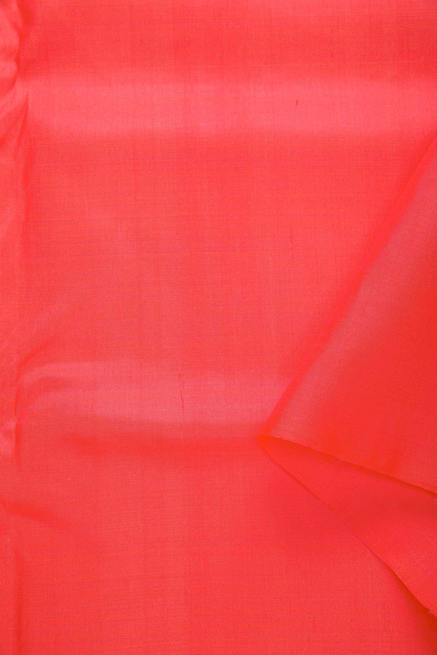 Peach Kanchipuram Silk Dress Material