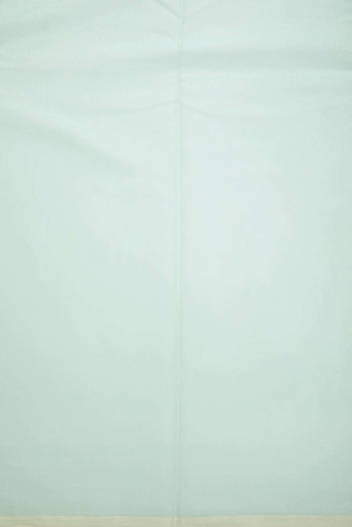 Blue Chanderi Silk Dress Material