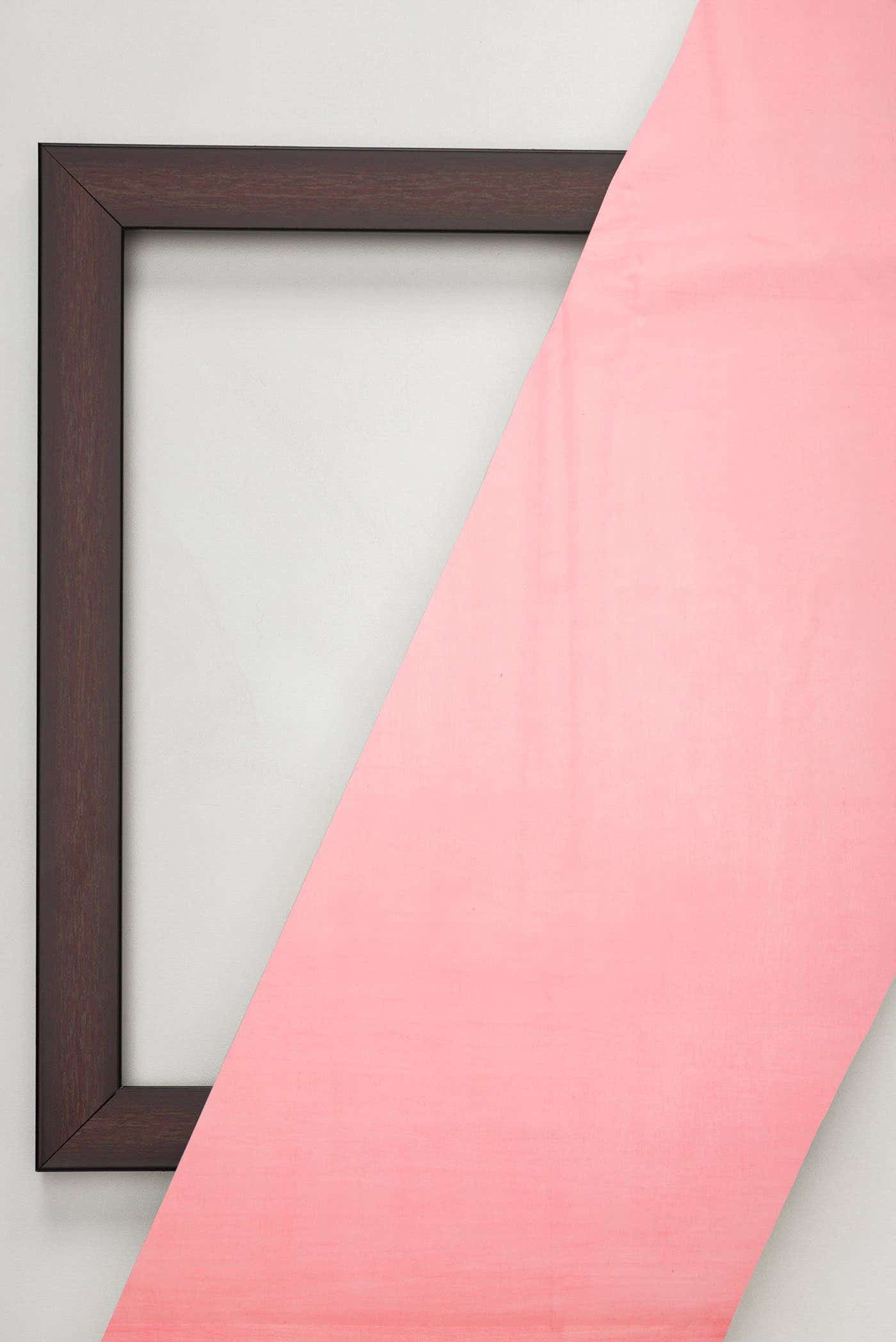 Peach Chanderi Silk Dress Material