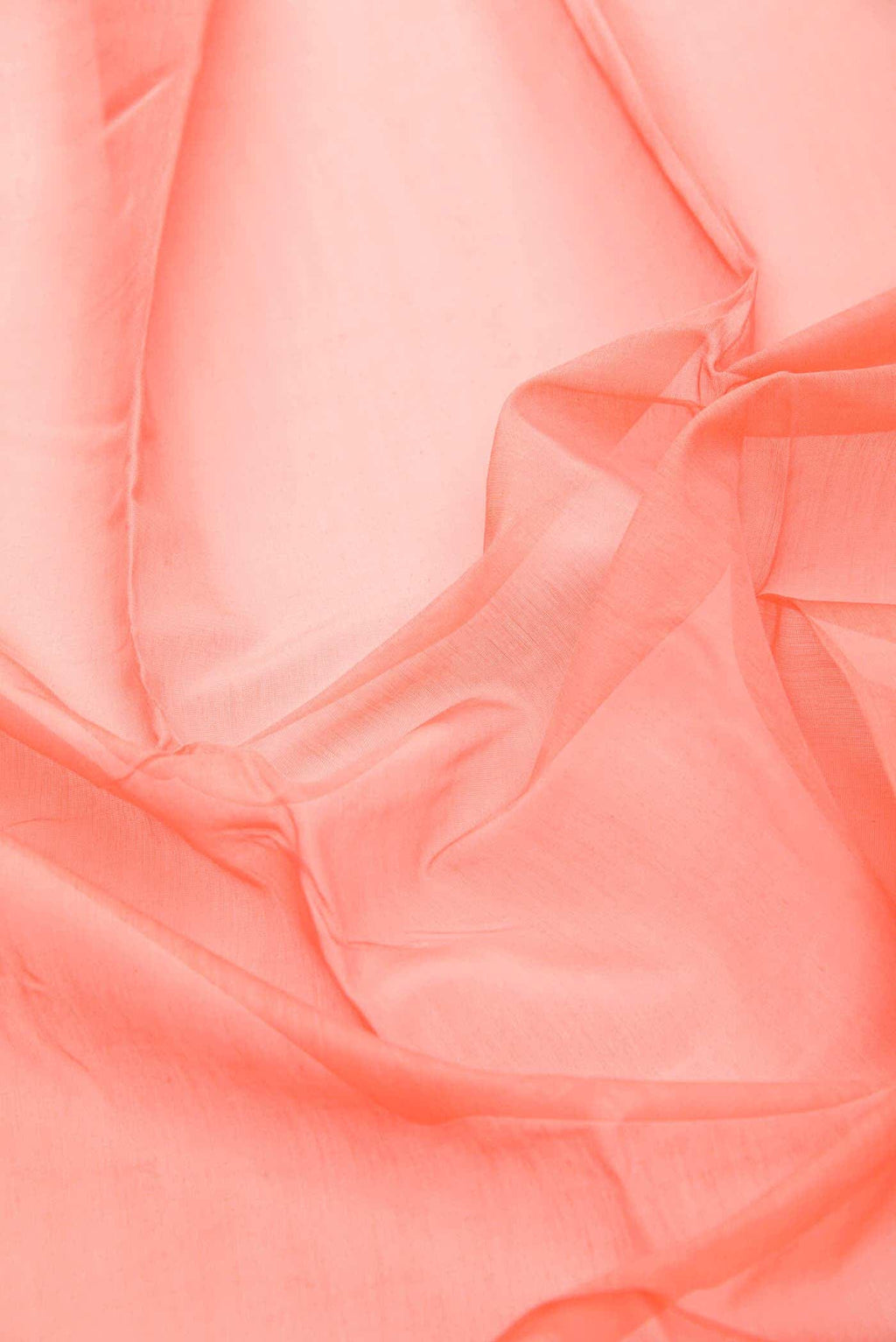 Peach Chanderi Silk Dress Material