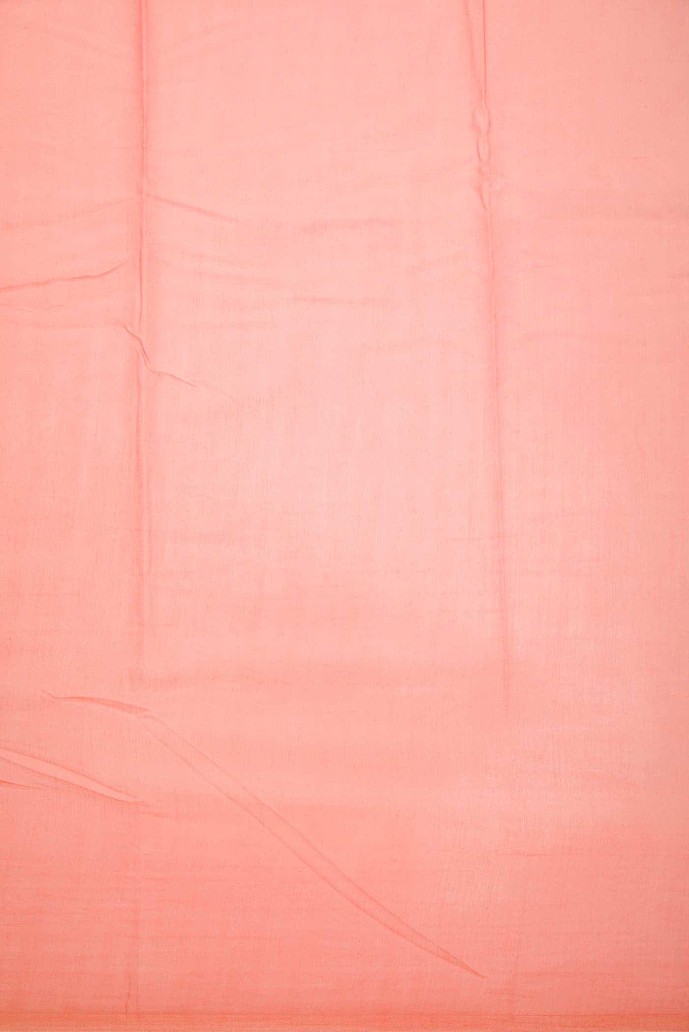 Peach Chanderi Silk Dress Material
