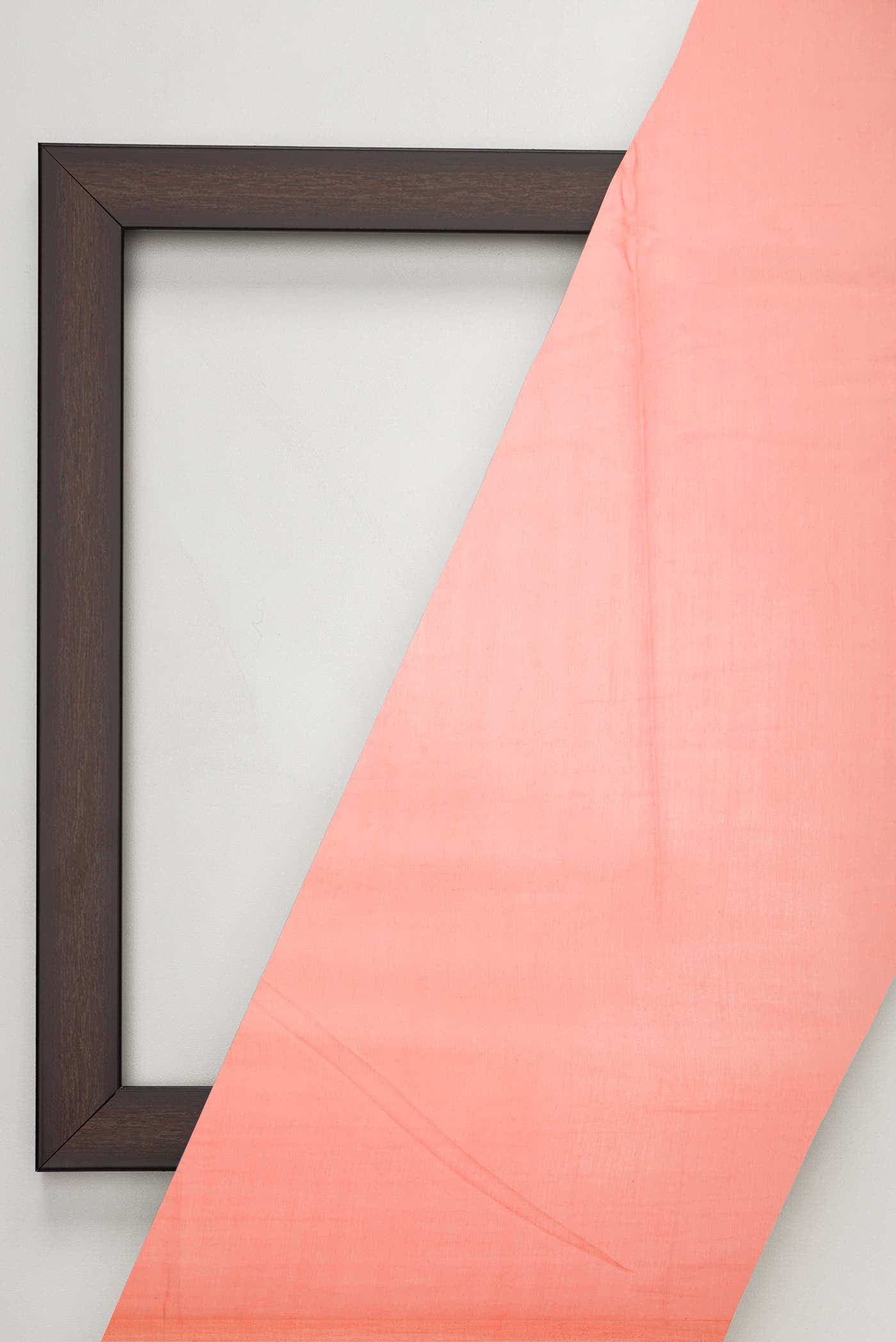 Peach Chanderi Silk Dress Material