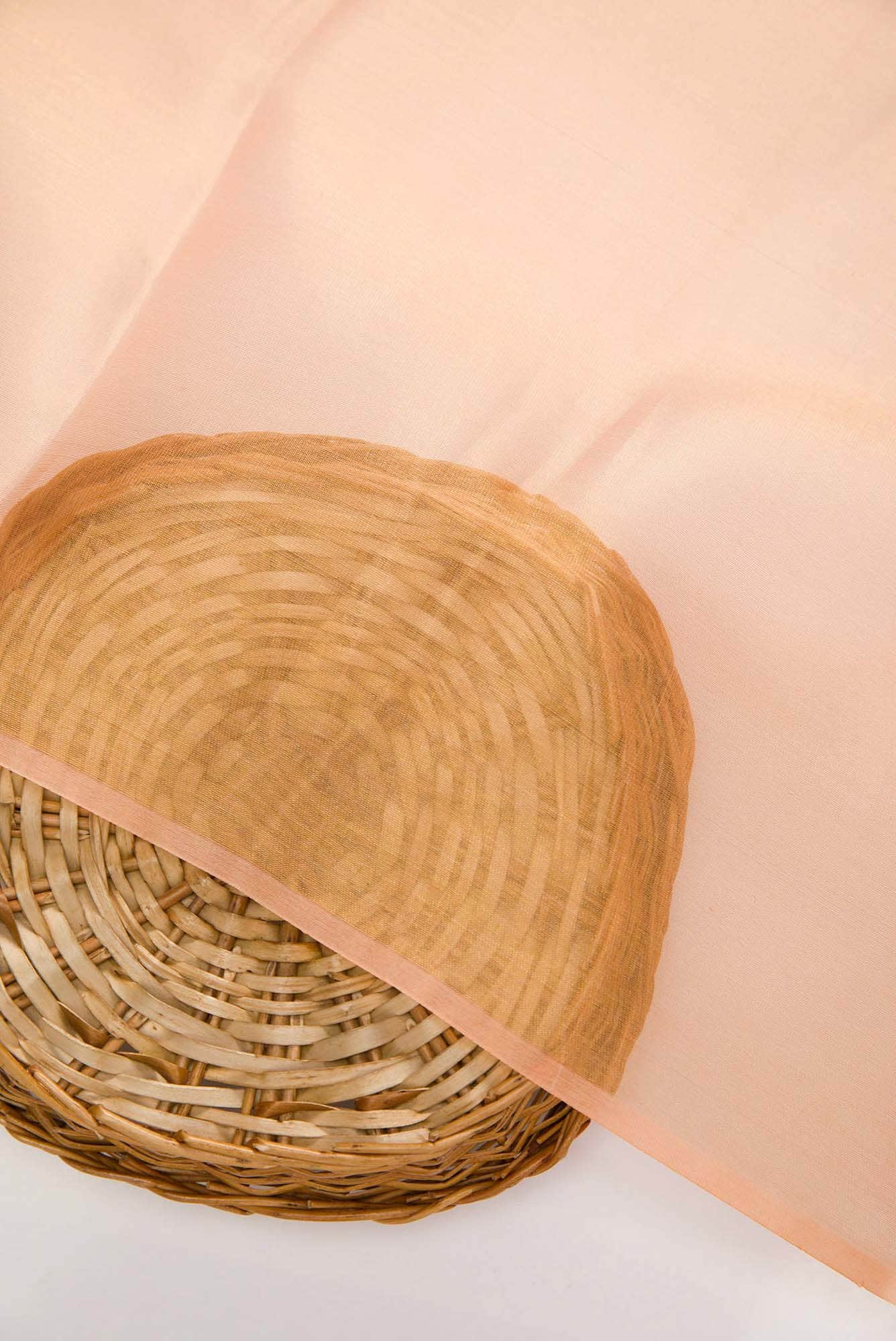 Peach Georgette Dress Material