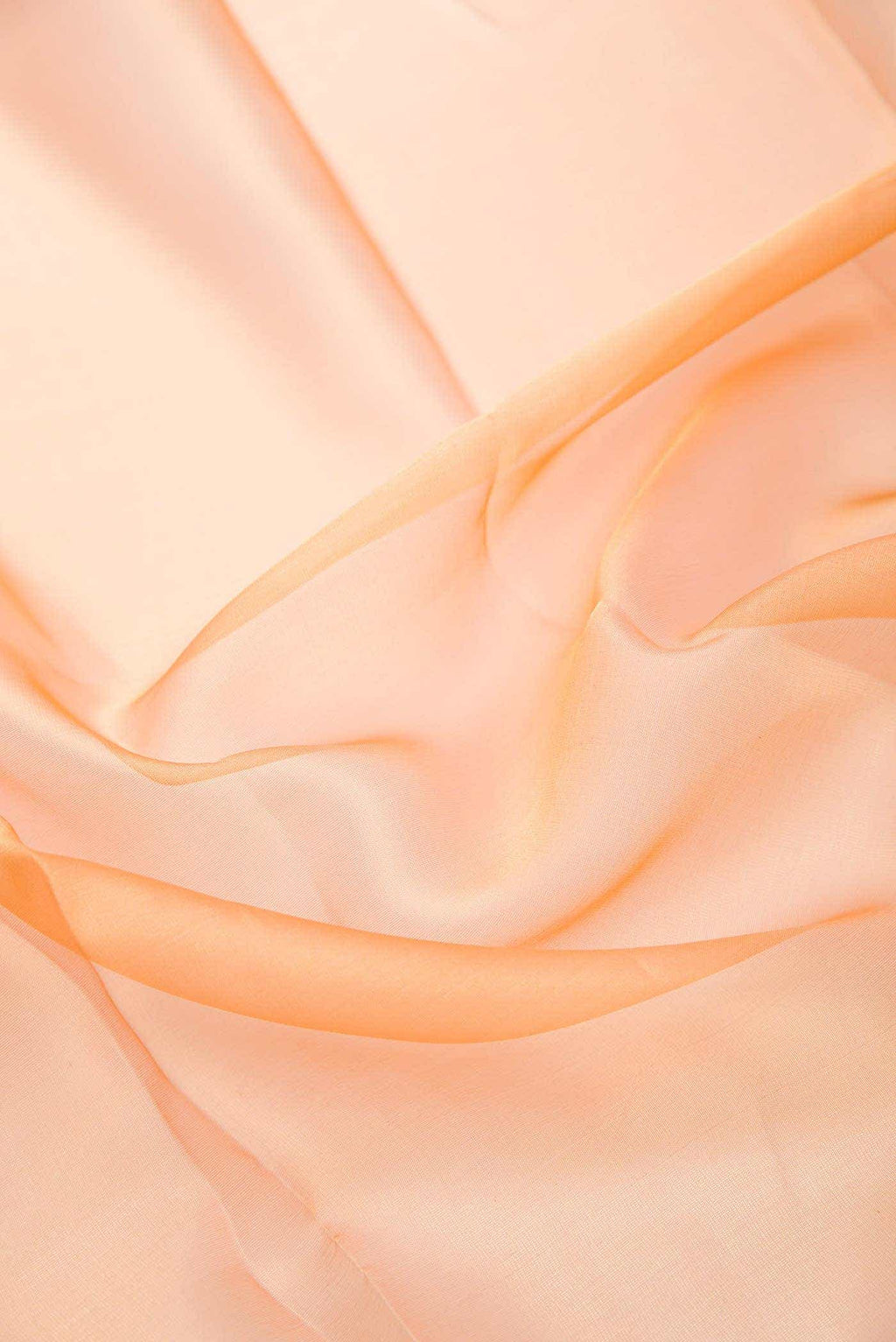 Peach Georgette Dress Material