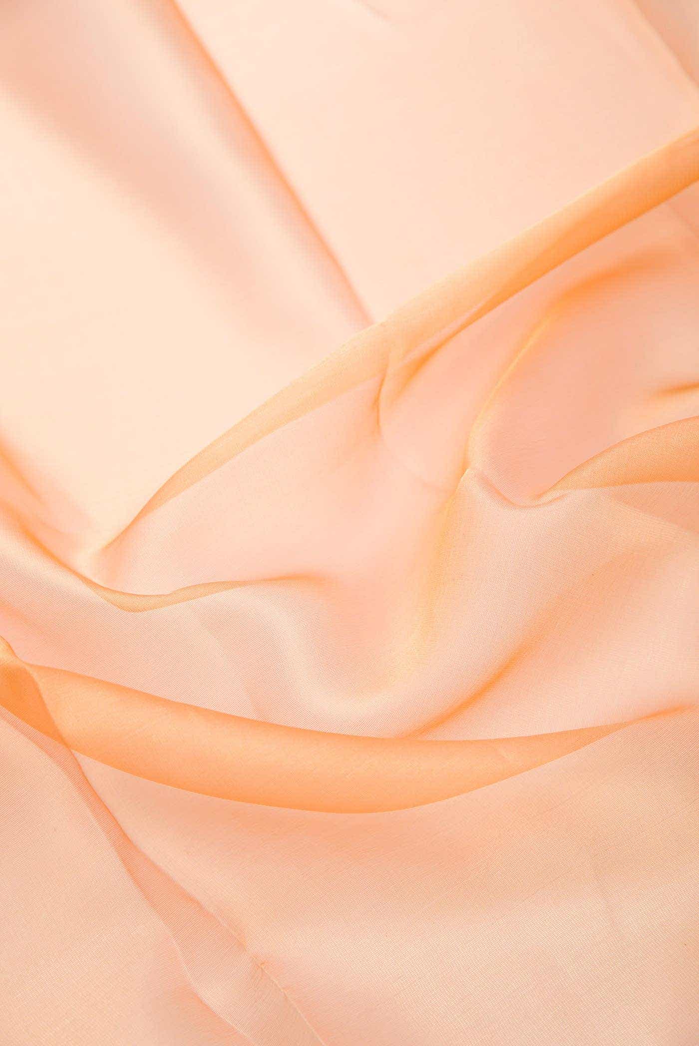 Peach Georgette Dress Material