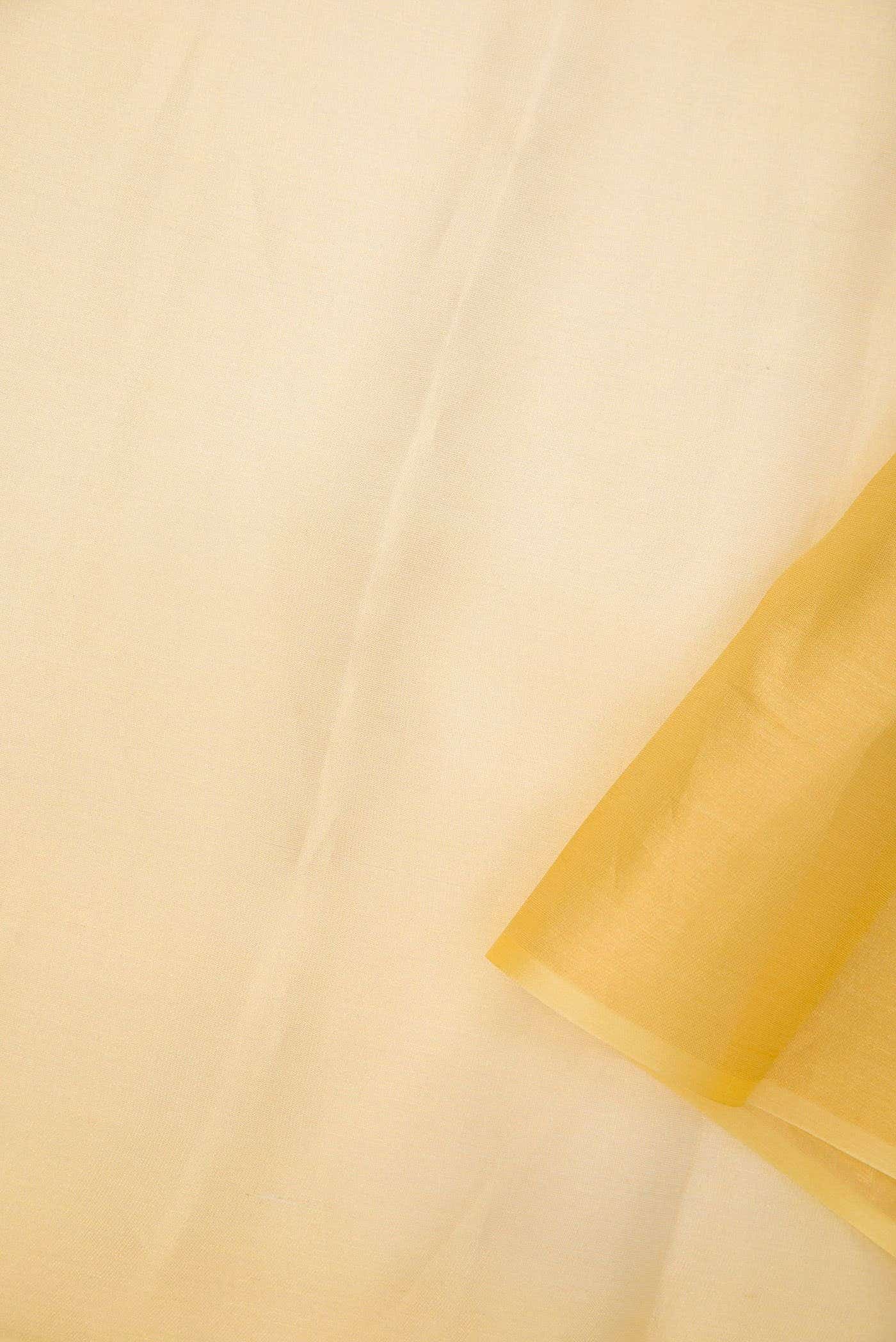 Yellow Georgette Dress Material