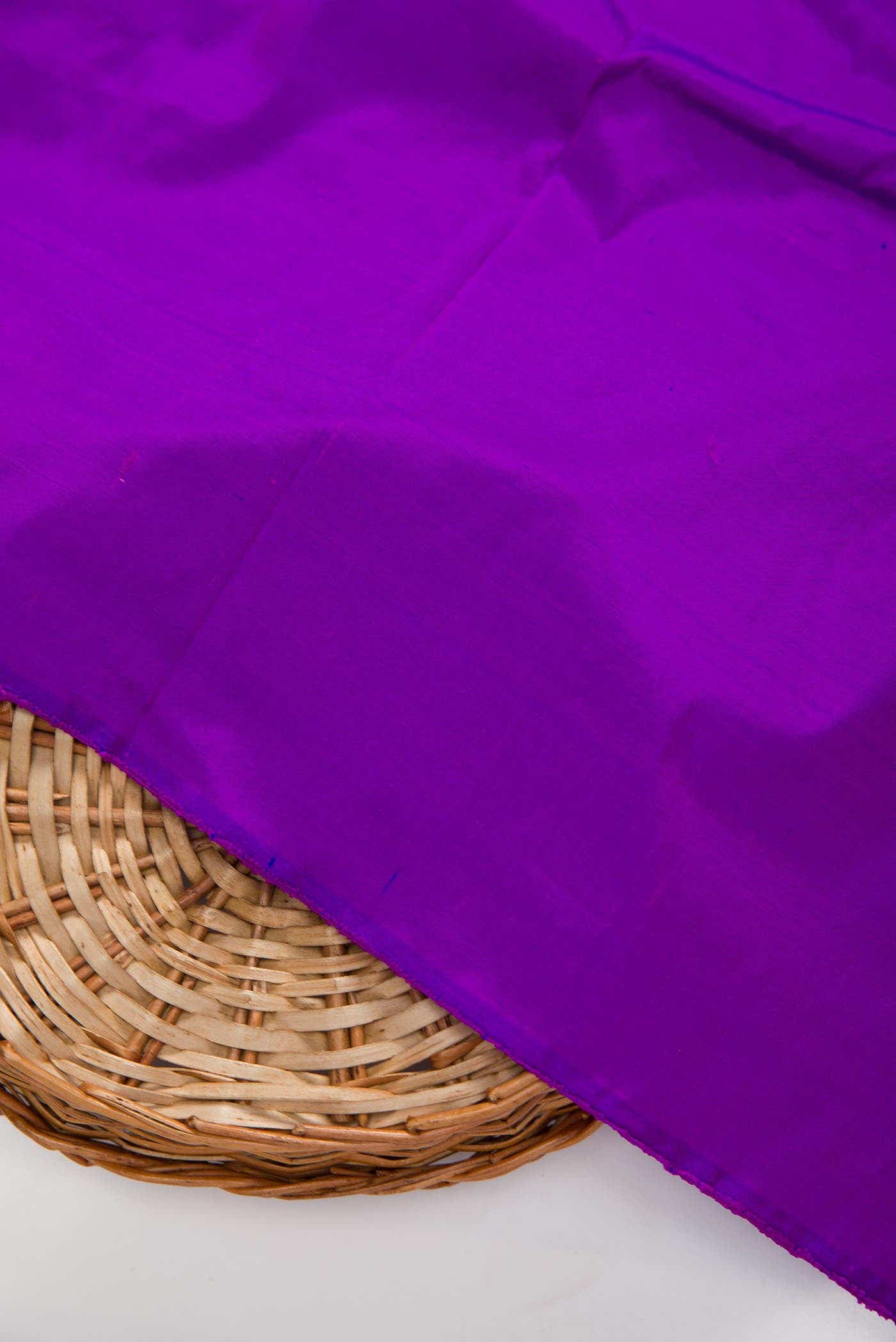 Purple Kanchipuram Silk Dress Material