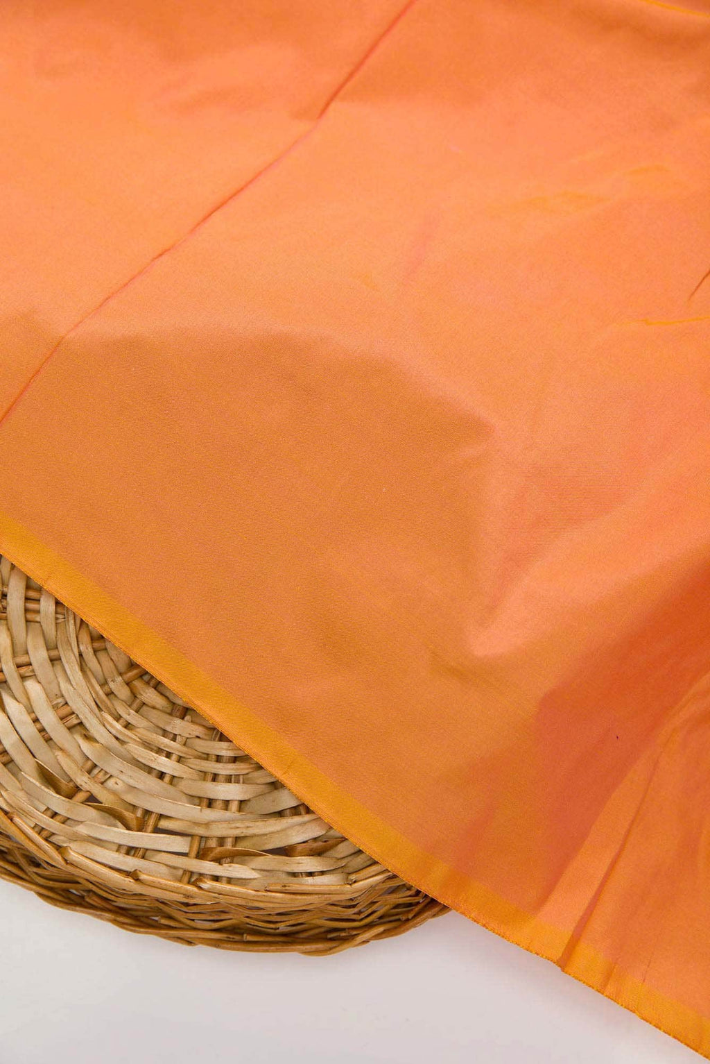 Golden Peach Kanchipuram Silk Dress Material