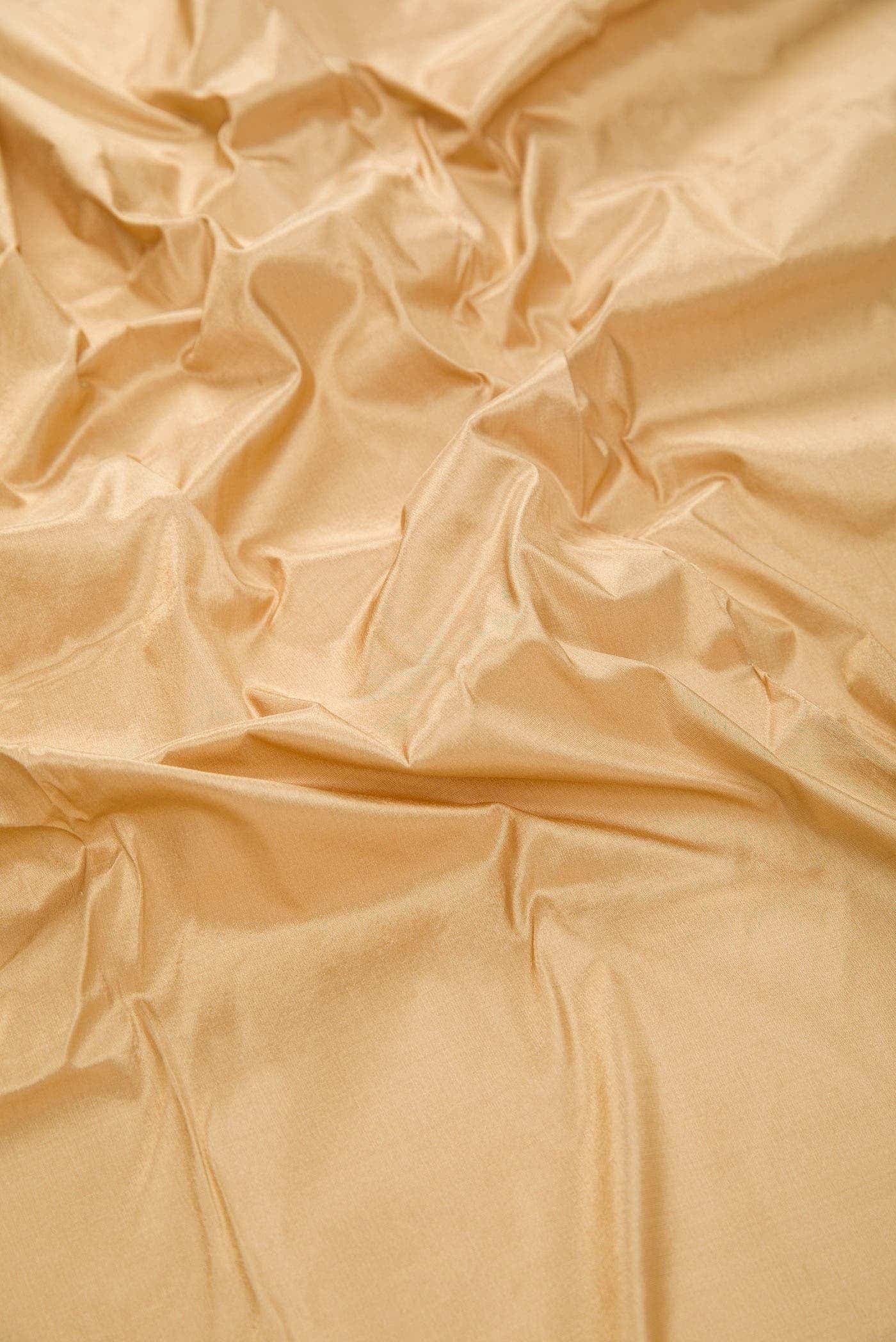 Gold Kanchipuram Silk Dress Material