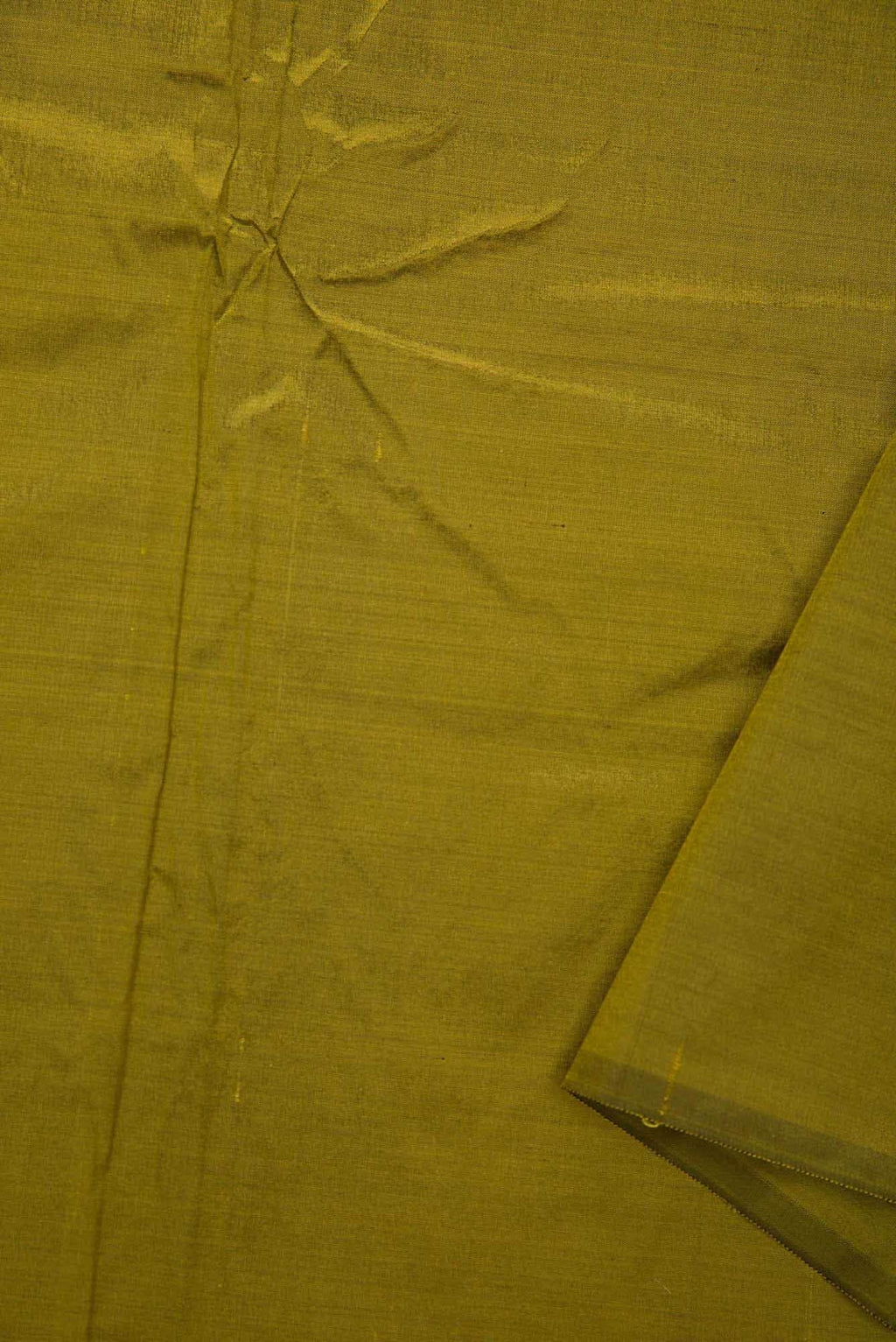 Mehandi Green Kanchipuram Silk Dress Material