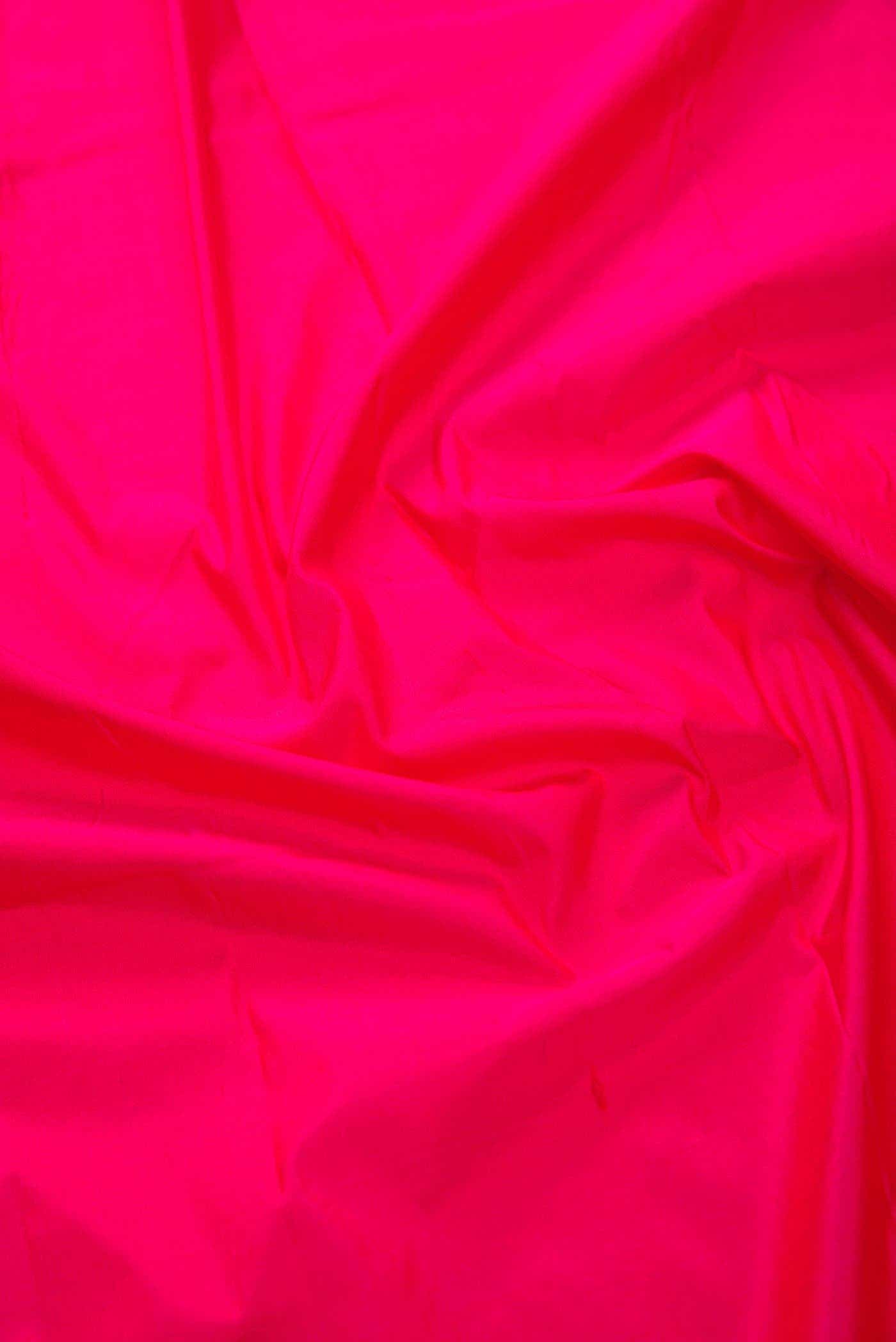 Dark Pink Kanchipuram Silk Dress Material