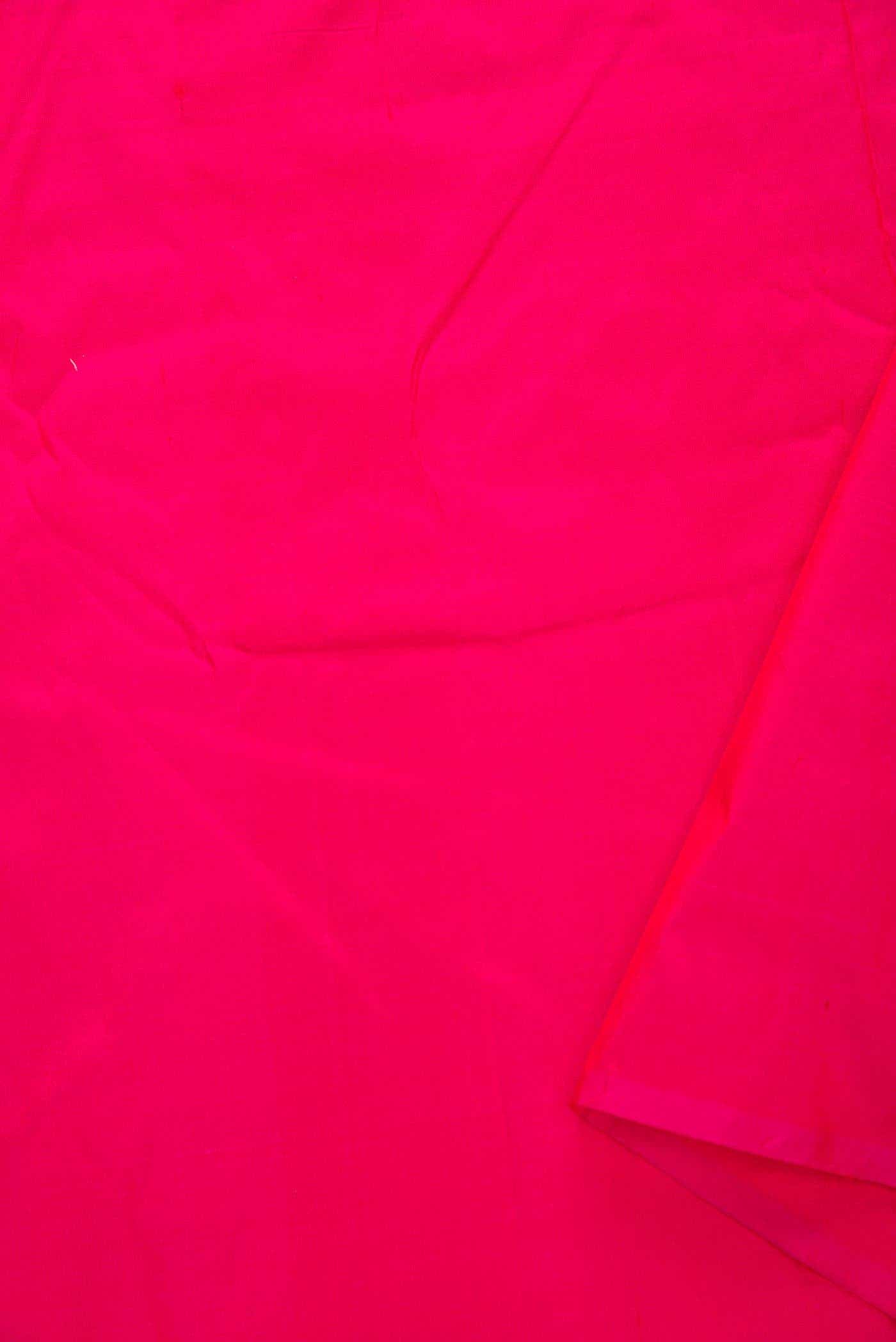 Dark Pink Kanchipuram Silk Dress Material
