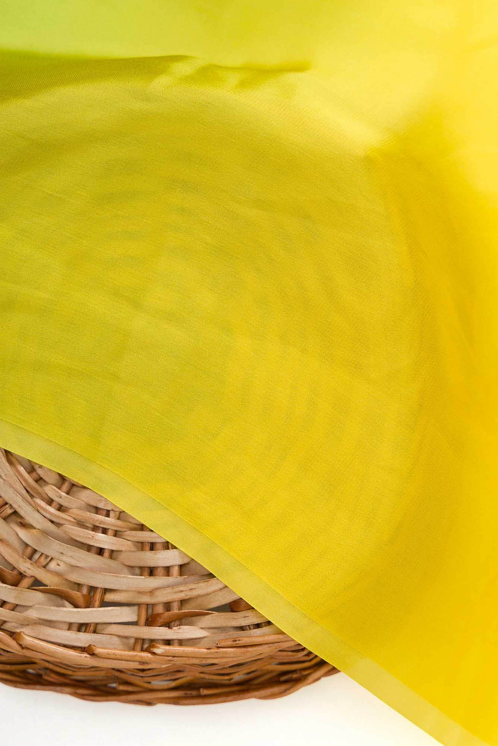 Sea Green and Yellow Satin Silk Dress Material