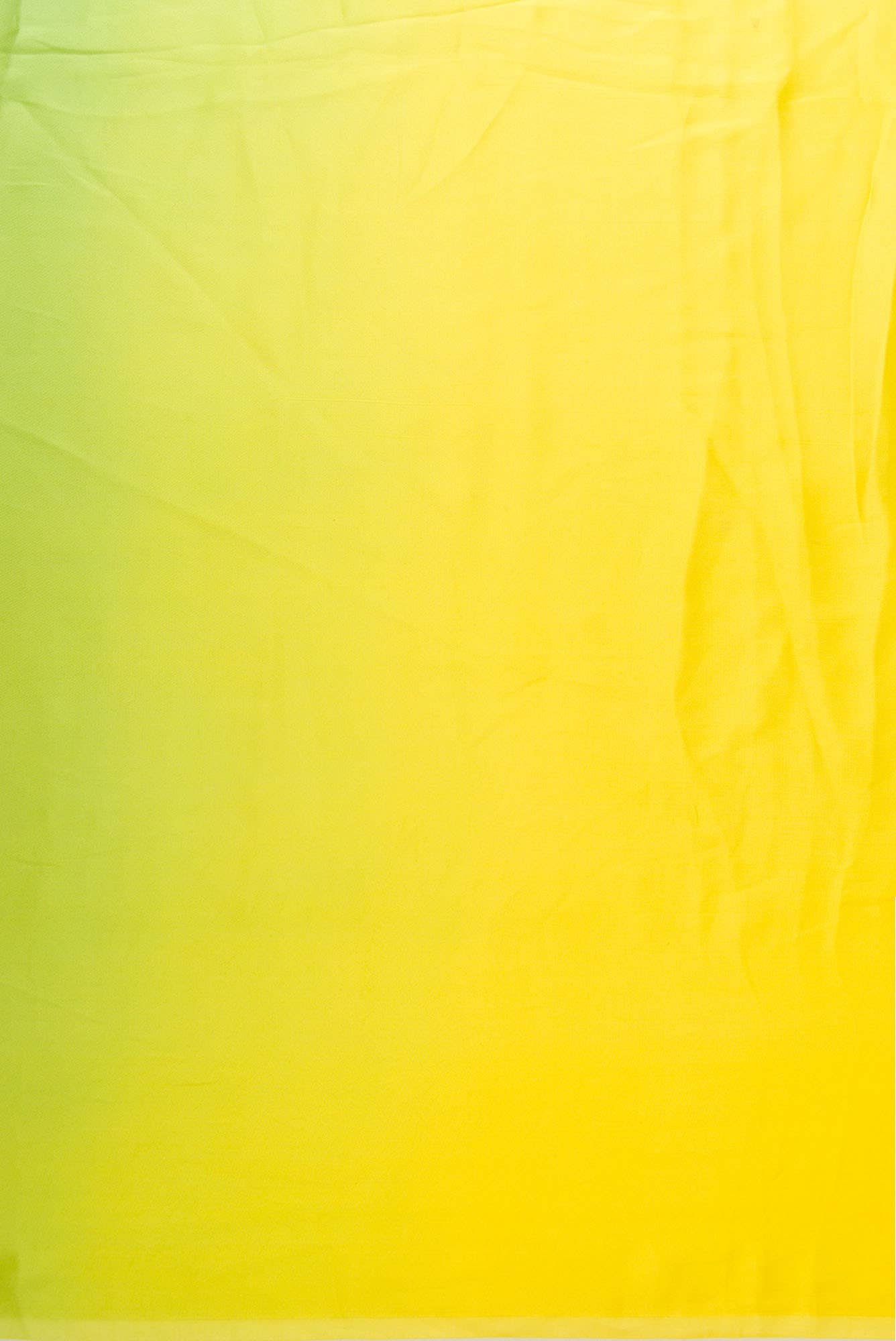 Sea Green and Yellow Satin Silk Dress Material