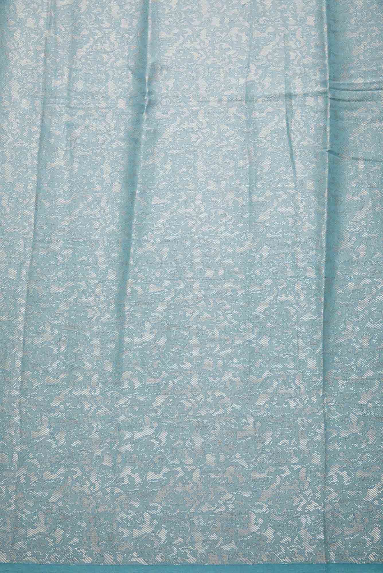 Maya Blue Chanderi Silk Dress Material