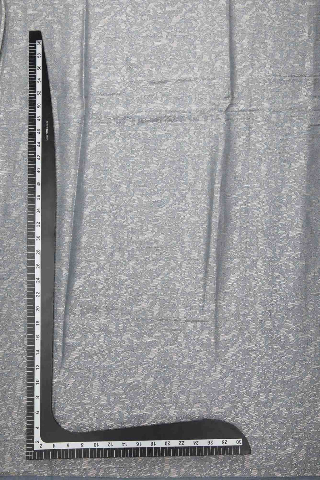Grey Chanderi Silk Dress Material
