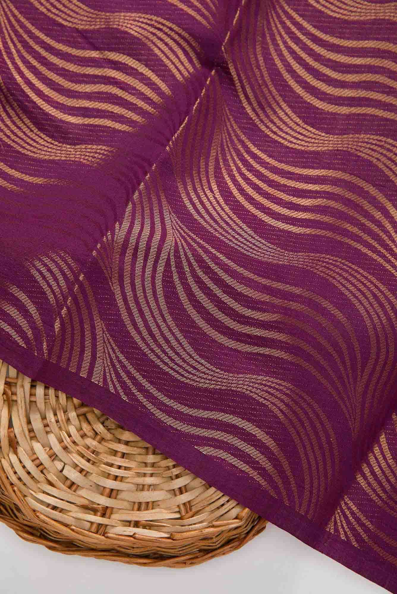 Magenta Chanderi Silk Dress Material