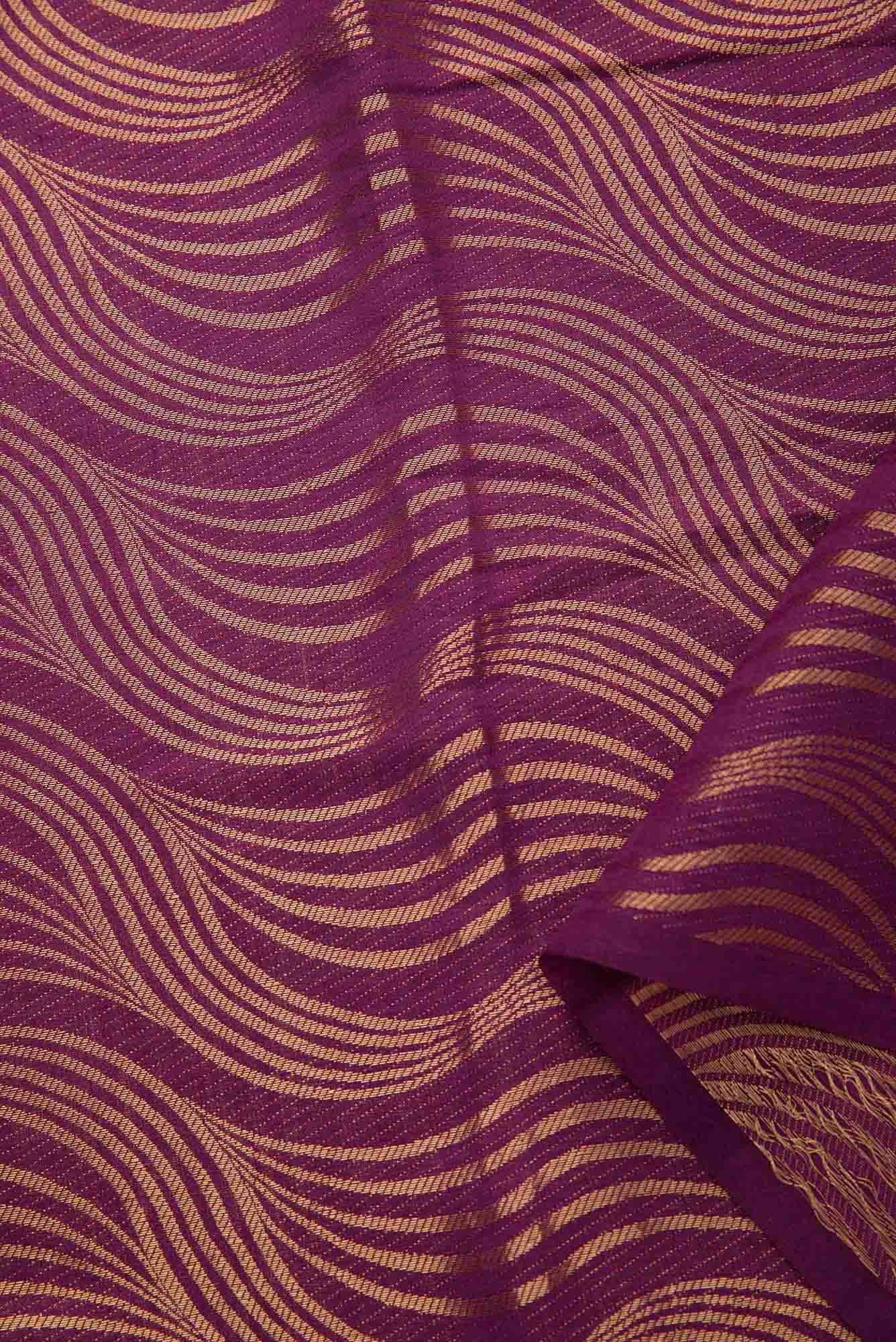 Magenta Chanderi Silk Dress Material