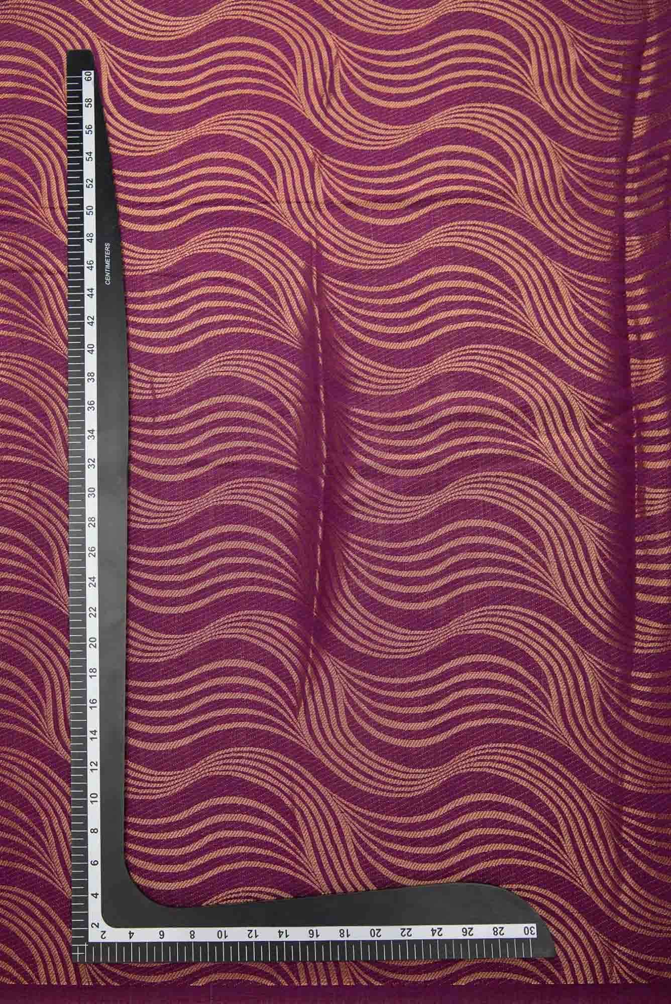 Magenta Chanderi Silk Dress Material