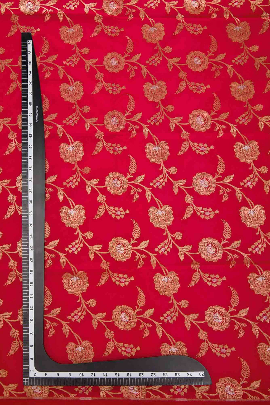 Dark Pink Banarasi Silk Dress Material