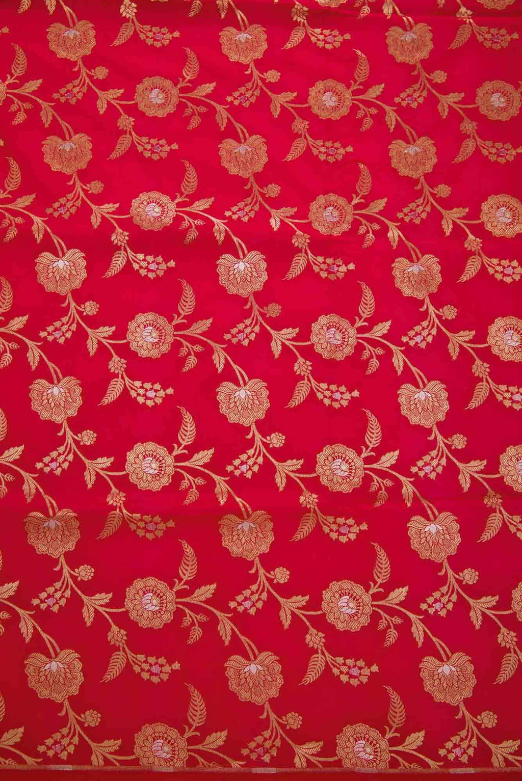 Dark Pink Banarasi Silk Dress Material