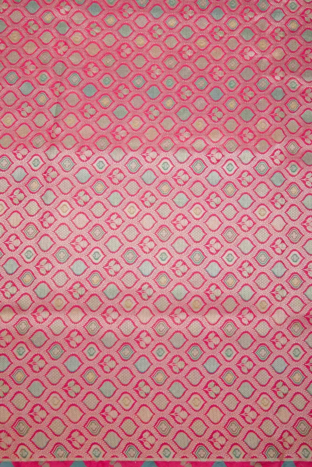 Pink Banarasi Silk Dress Material
