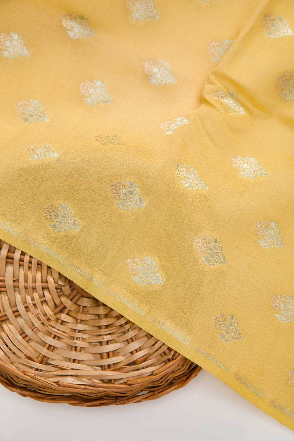 Sandal Chanderi Silk Dress Material
