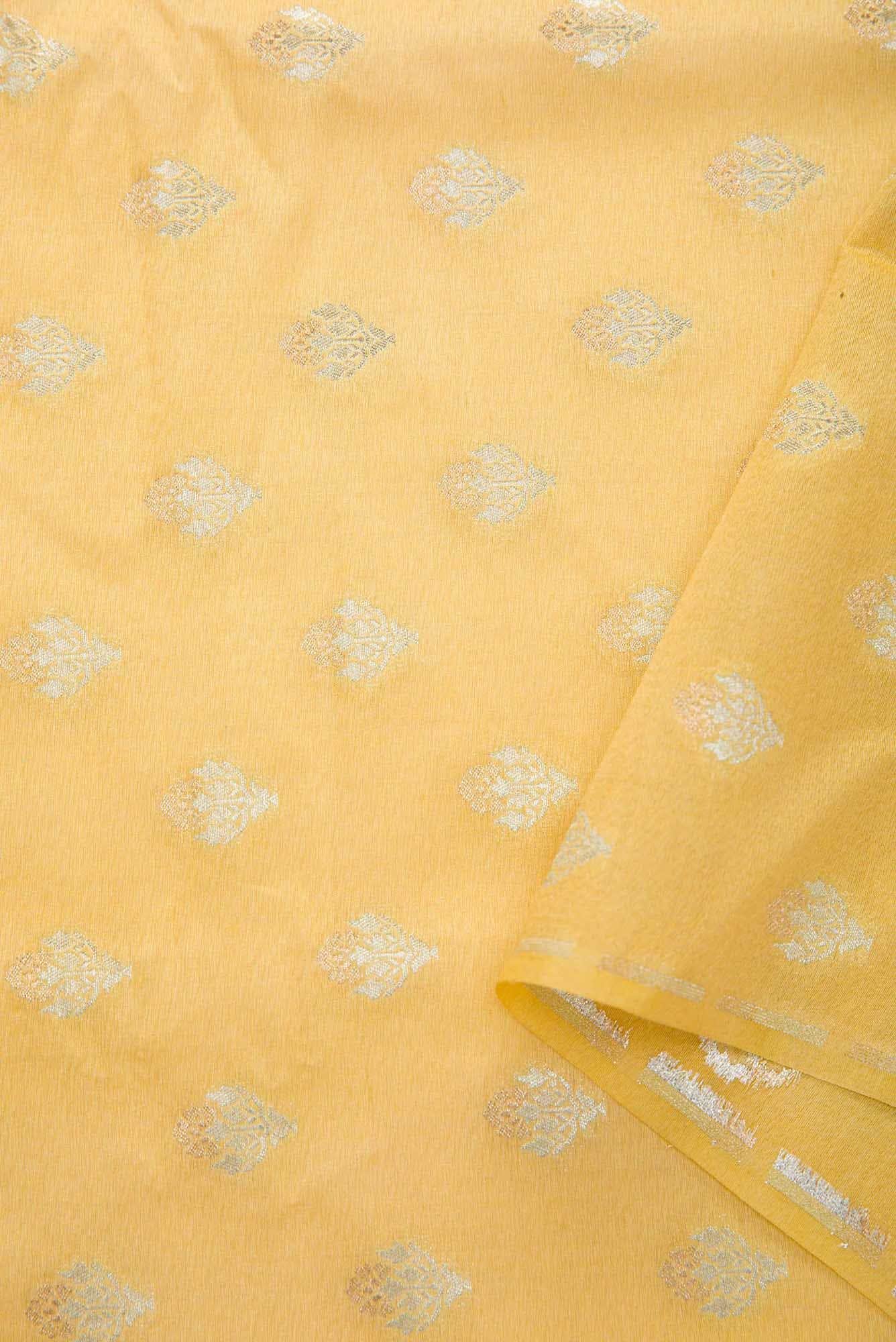 Sandal Chanderi Silk Dress Material