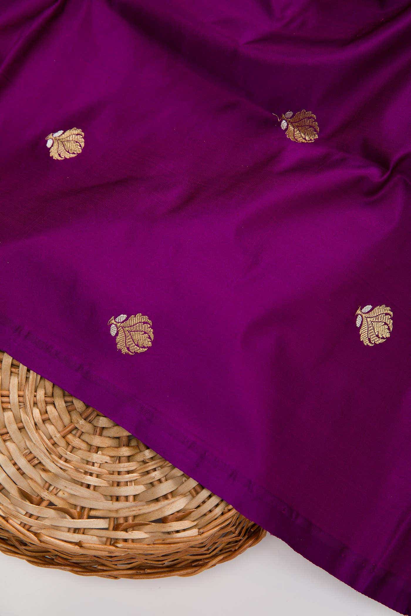 Violet Satin Silk Dress Material