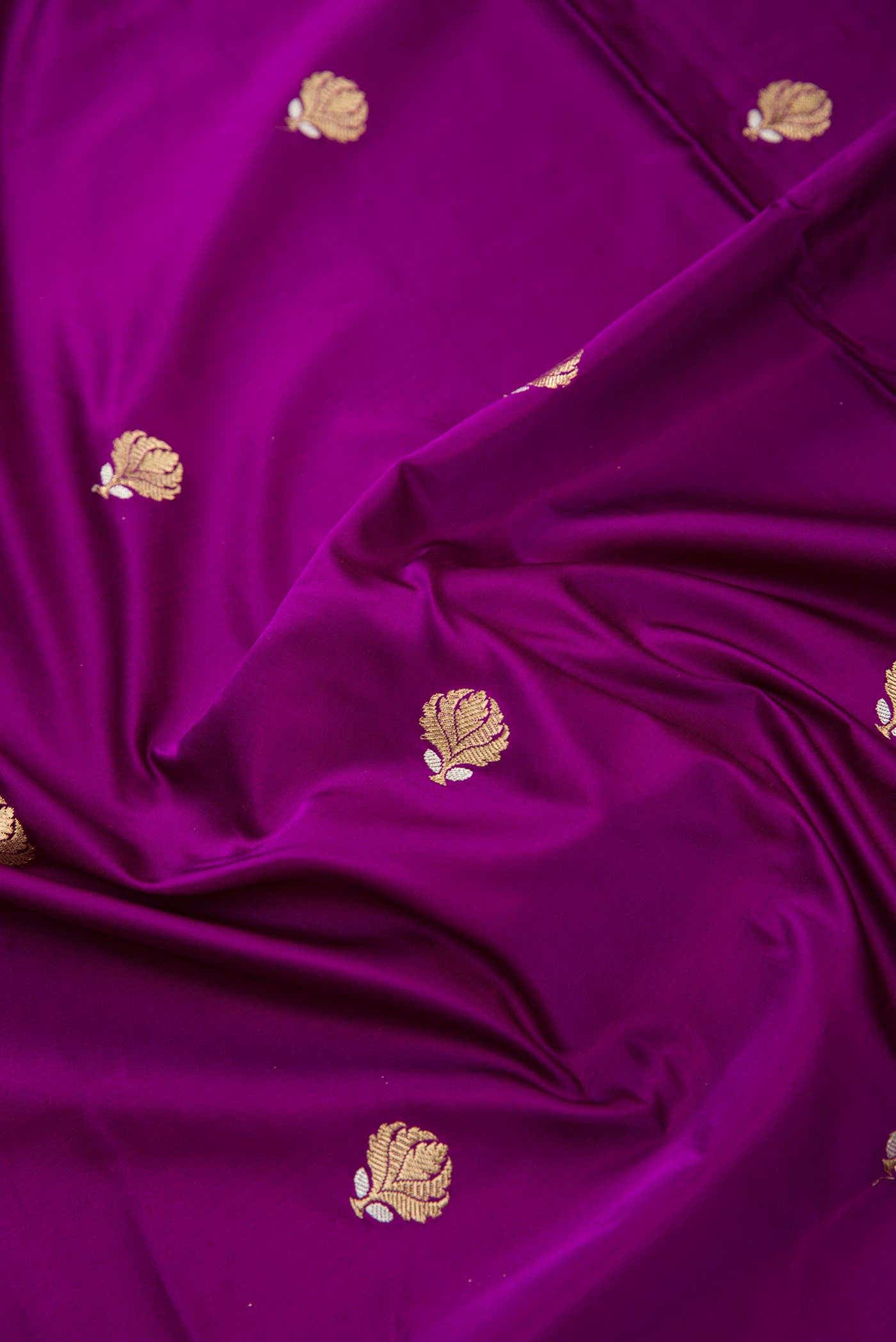 Violet Satin Silk Dress Material