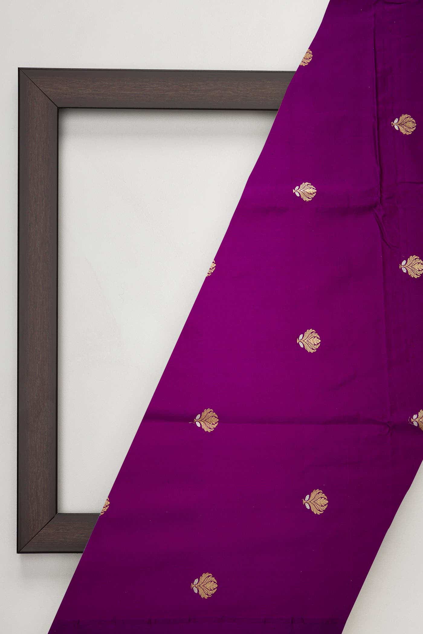 Violet Satin Silk Dress Material