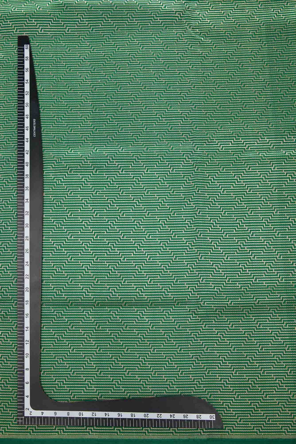 Green Banarasi Silk Dress Material