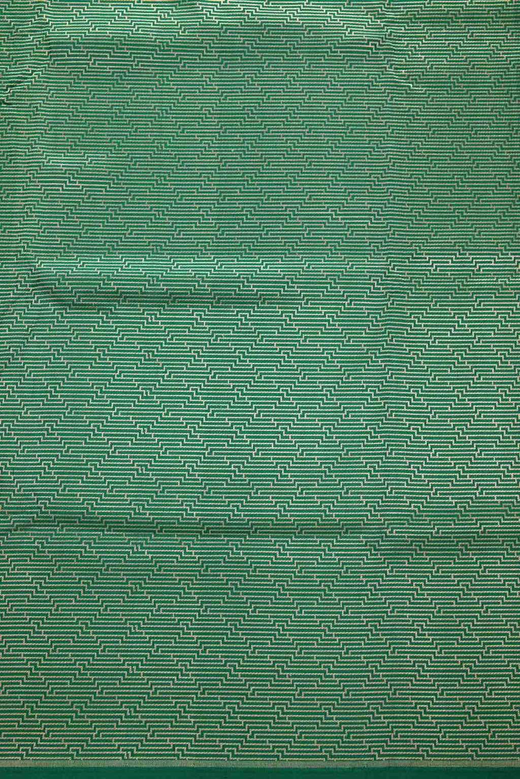 Green Banarasi Silk Dress Material