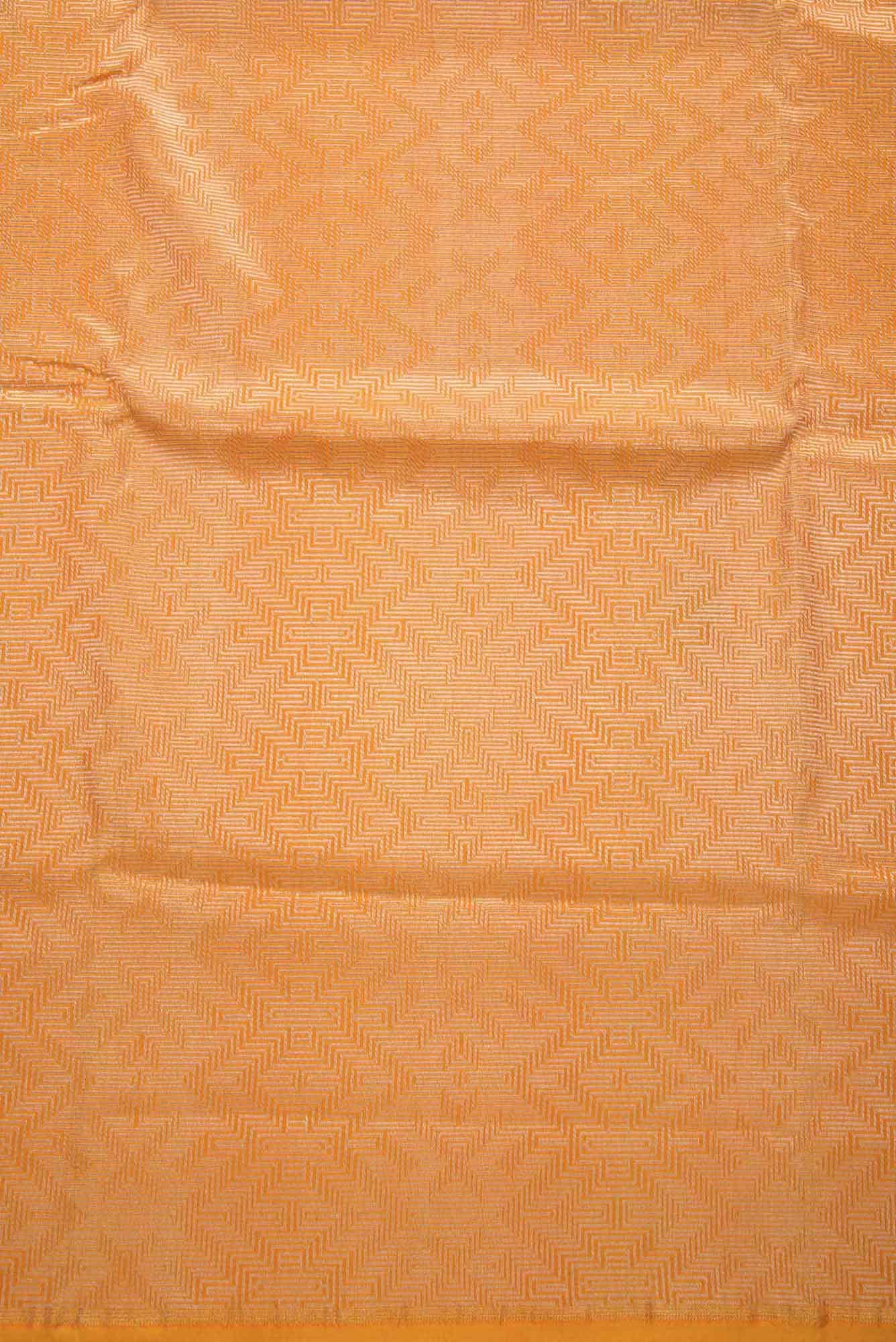 Mustard Banarasi Silk Dress Material