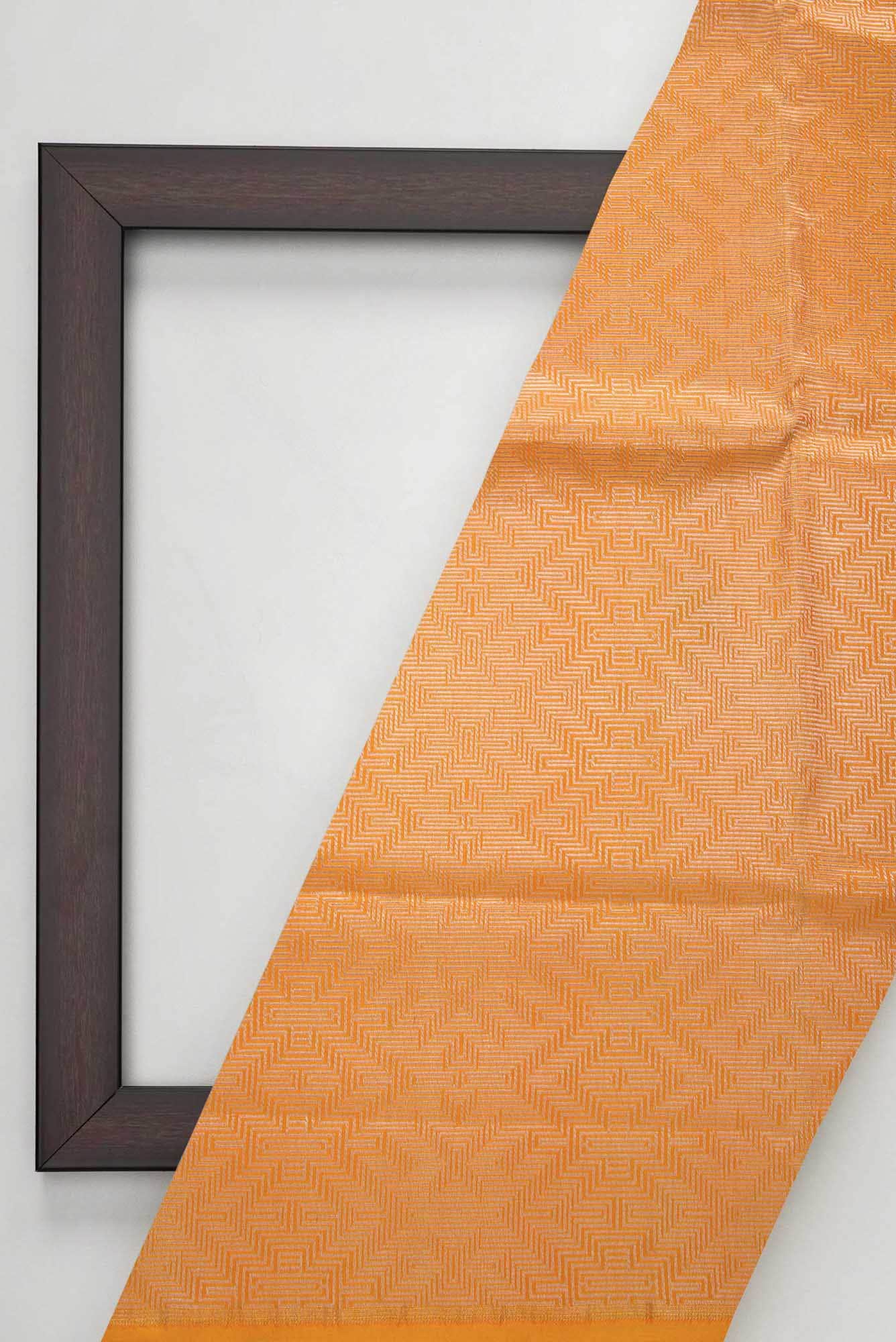 Mustard Banarasi Silk Dress Material